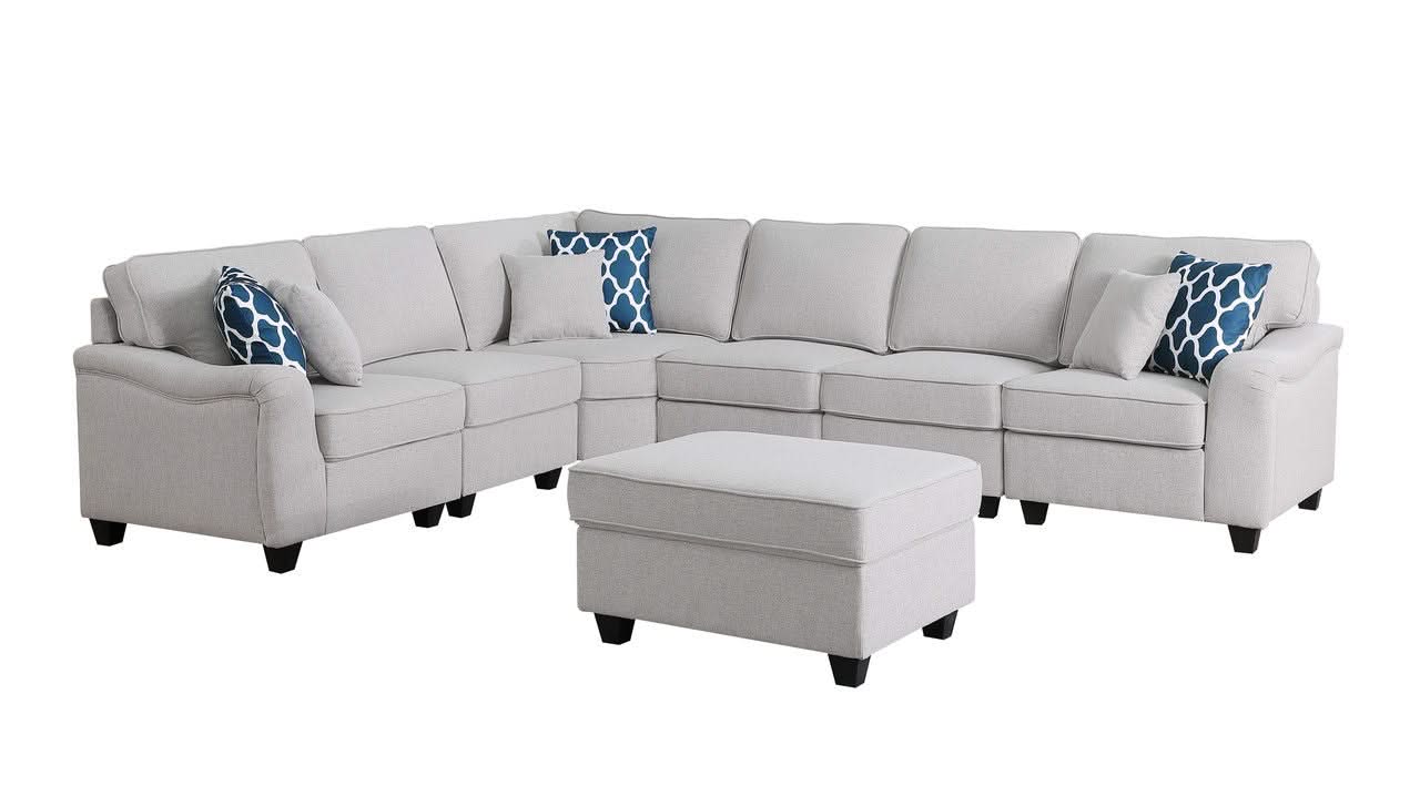 Leo - Comfor Modular Sofa And Ottoman - Image 5