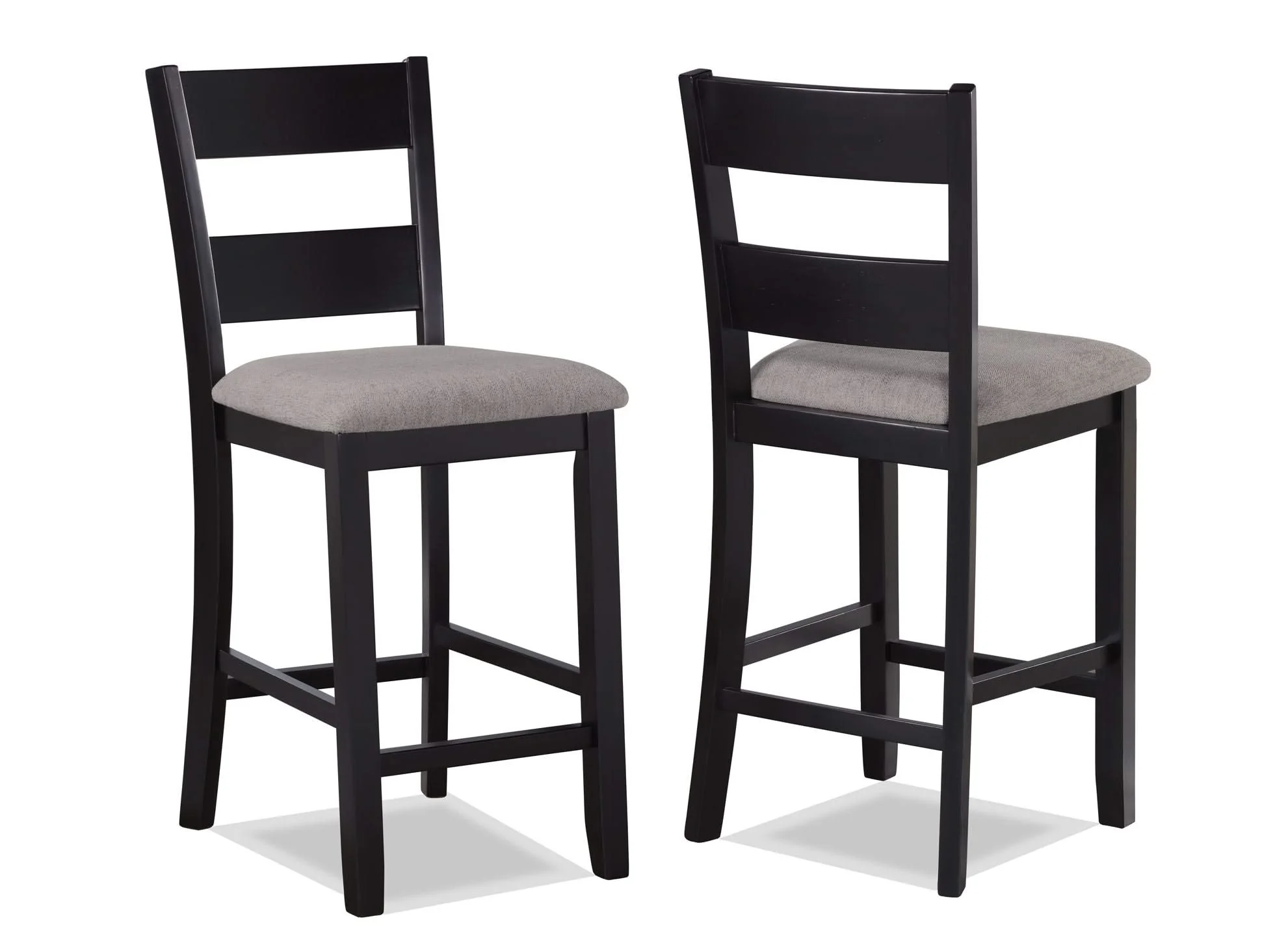 Lester - 5 Piece Counter Height Table Set - Charcoal / Gray - Image 2