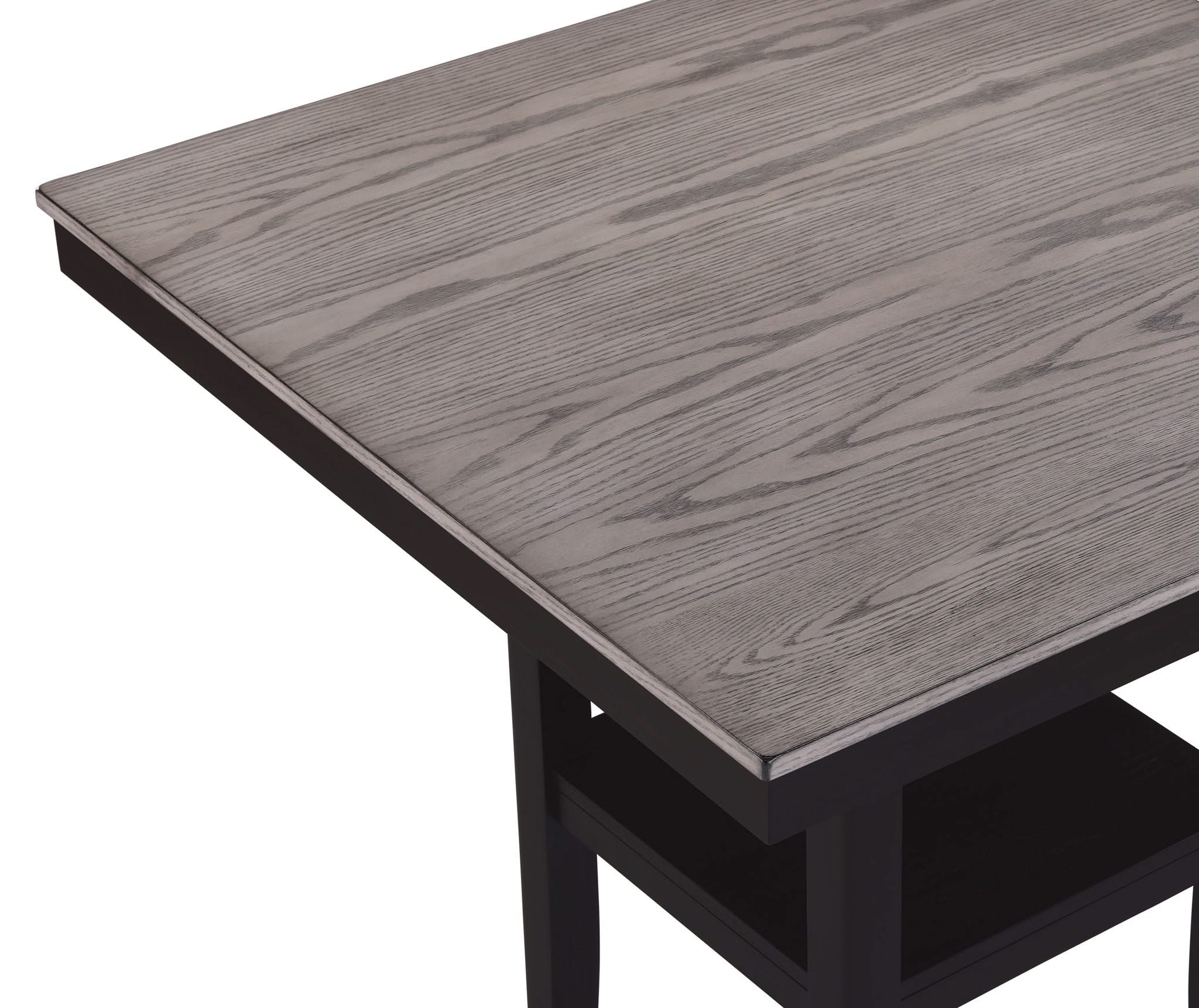 Lester - 5 Piece Counter Height Table Set - Charcoal / Gray - Image 4