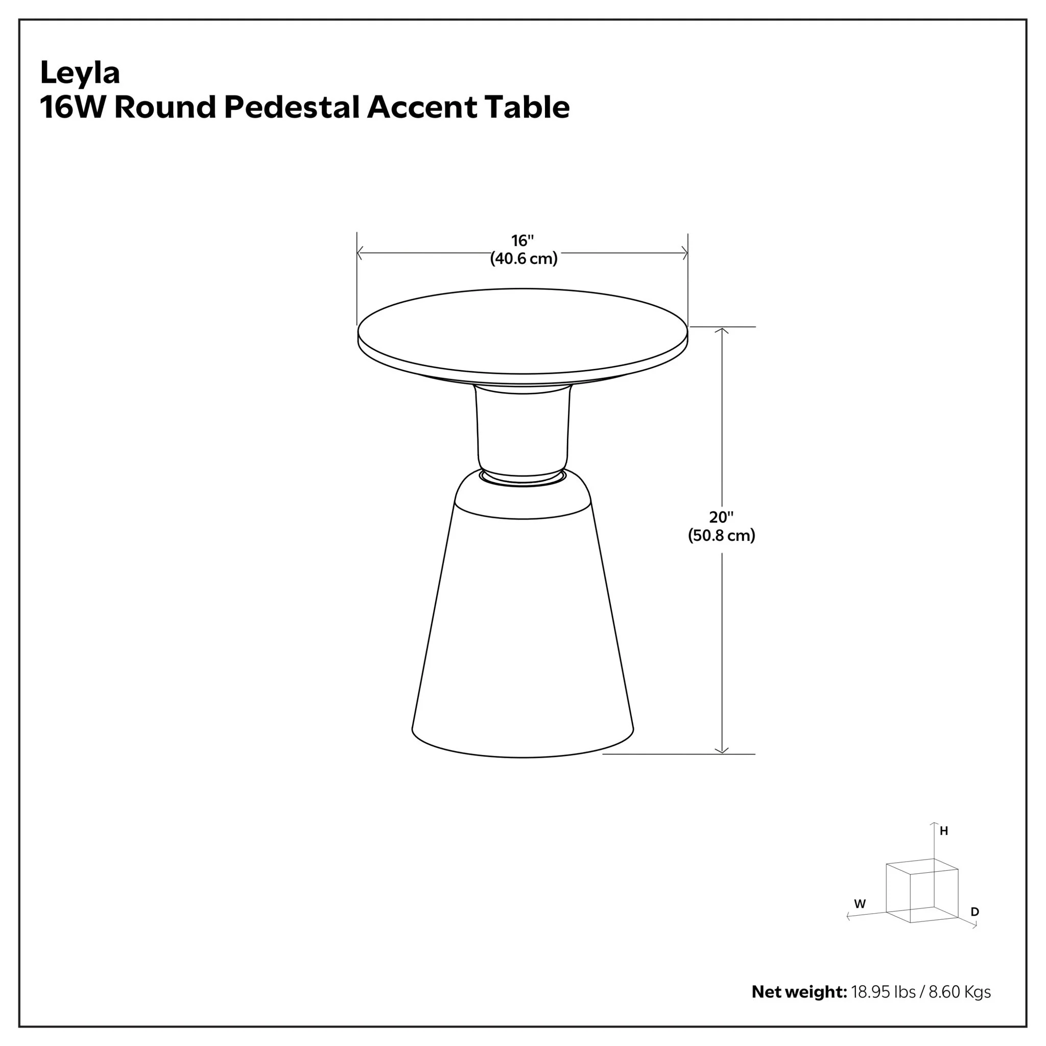 Leyla - Side Table - Antique Brass - Image 4