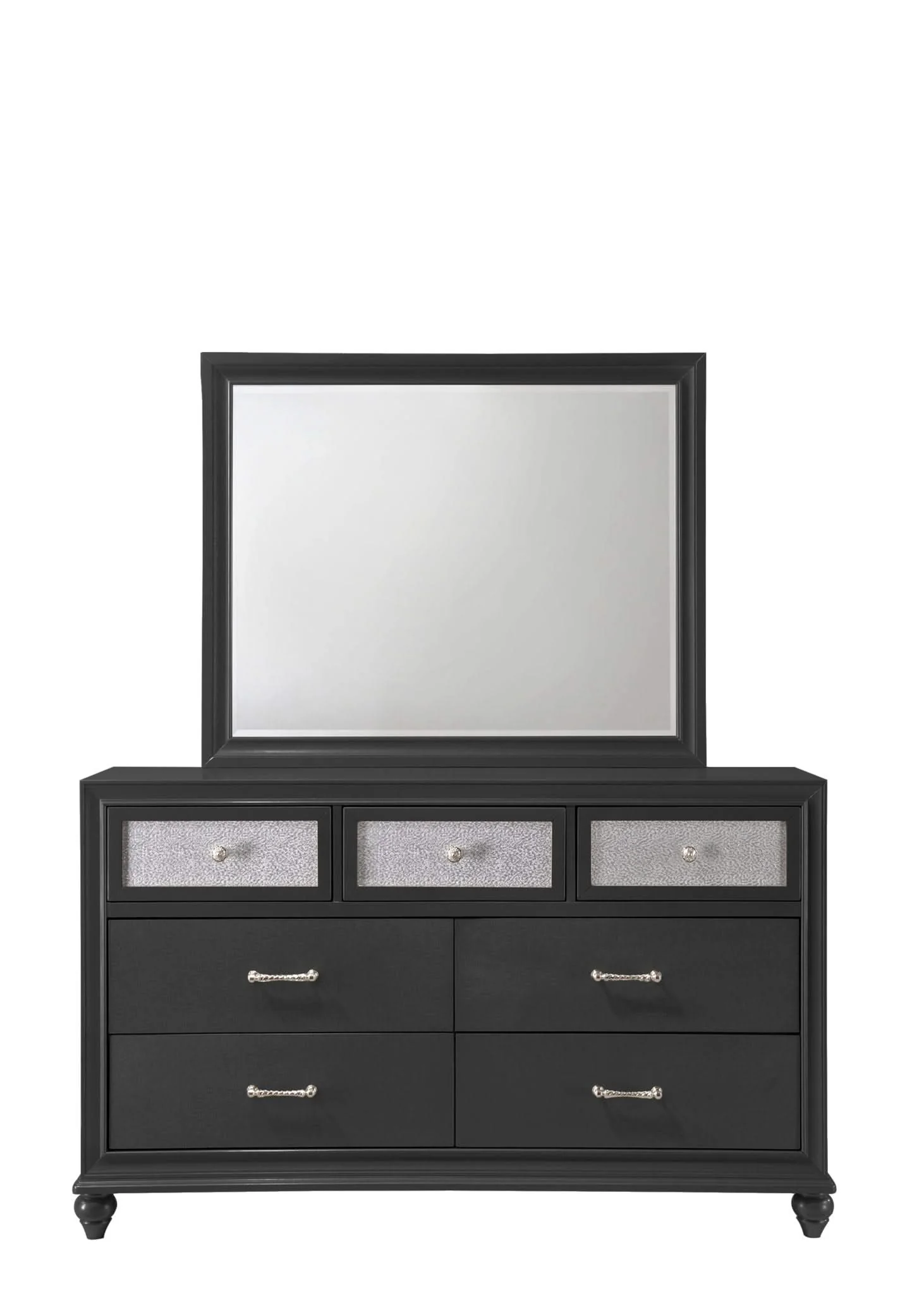 Lila - Full 4 Piece Bedroom Set - Black - Image 2