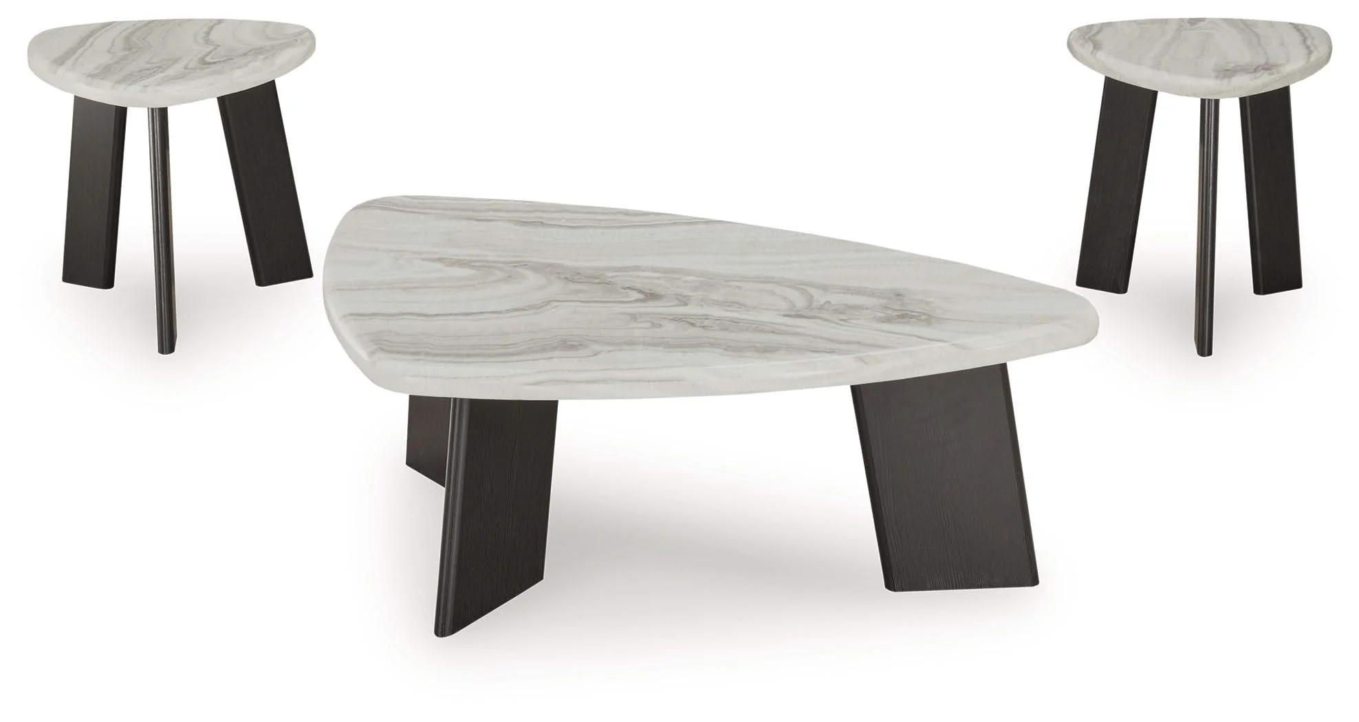 Lilyberg - Occasional Table Set (Set of 3) - Gray / Black - Image 2