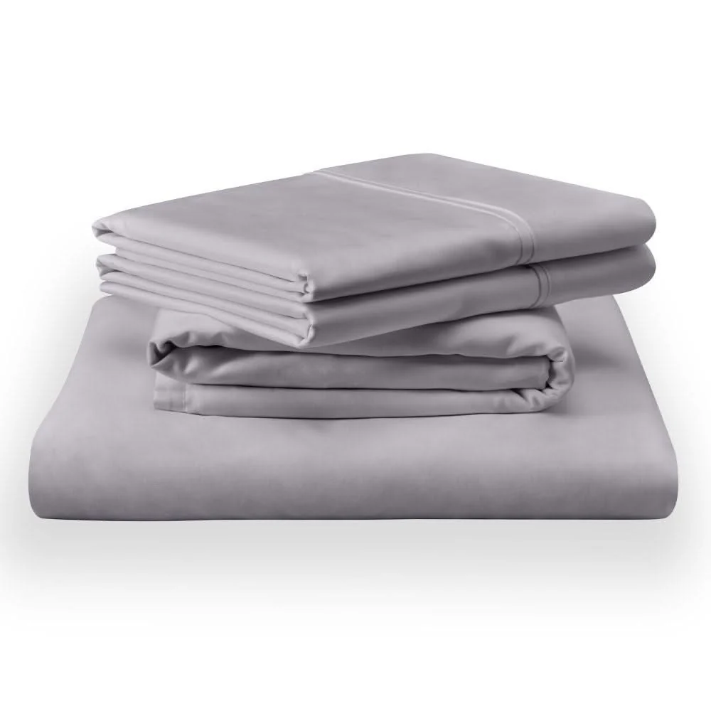 Linens - Tempur Classic Cotton Sheet Set - Cool Gray - Image 2