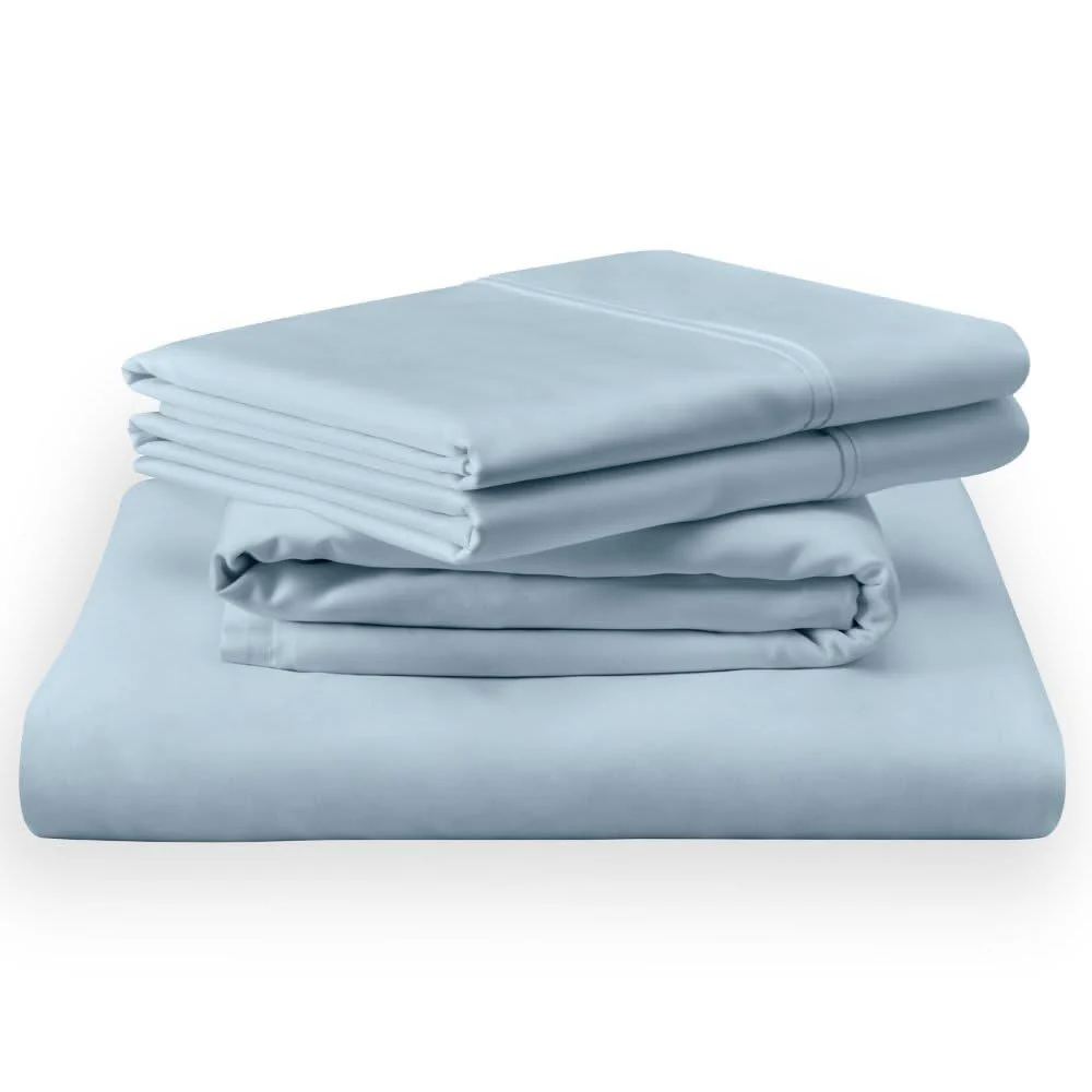 Linens - Tempur Classic Cotton Sheet Set - Sleepy Blue - Image 4