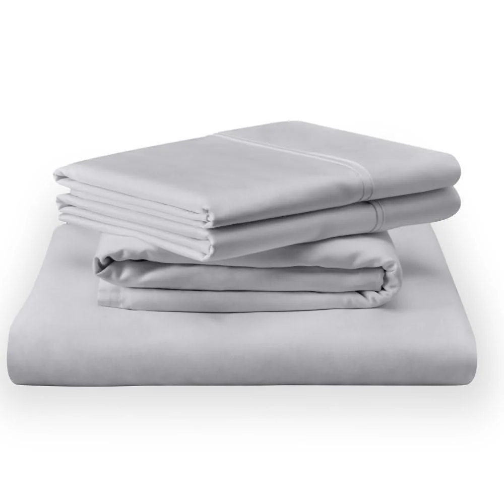 Linens - Tempur Classic Cotton Sheet Set - Sleepy Silver Mist - Image 2
