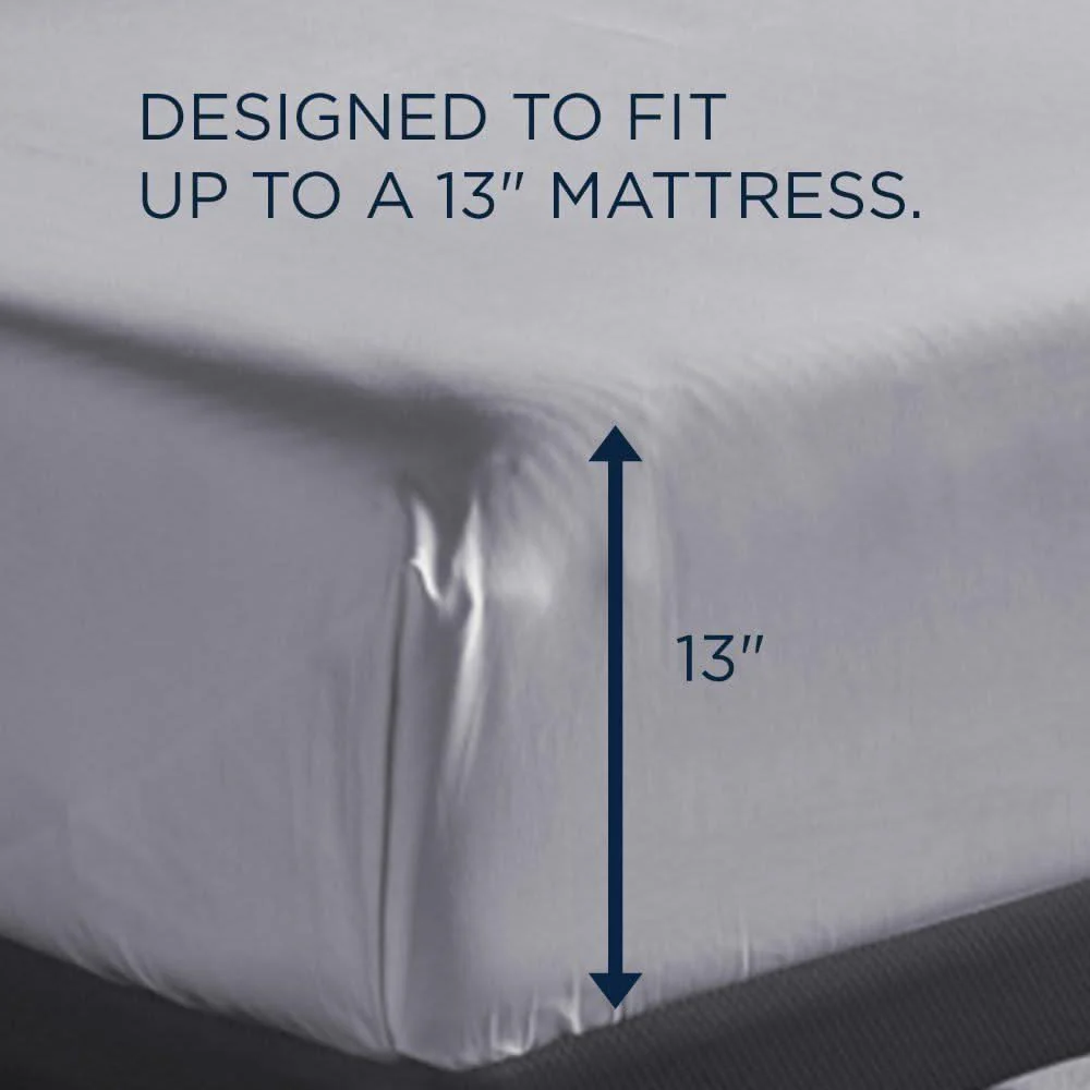 Linens - Tempur Classic Cotton Sheet Set - Sleepy Silver Mist - Image 3