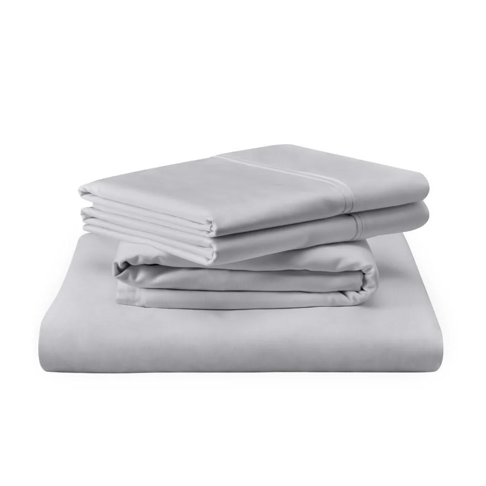 Linens - Tempur Luxe Egyptian Cotton Sheet Set - Silver Mist - Image 2
