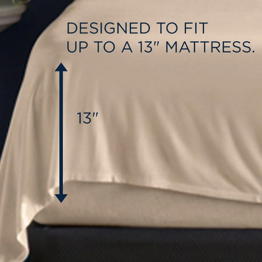 Linens - Tempur Rayon from Bamboo Sheet Set - Sandstone - Image 2