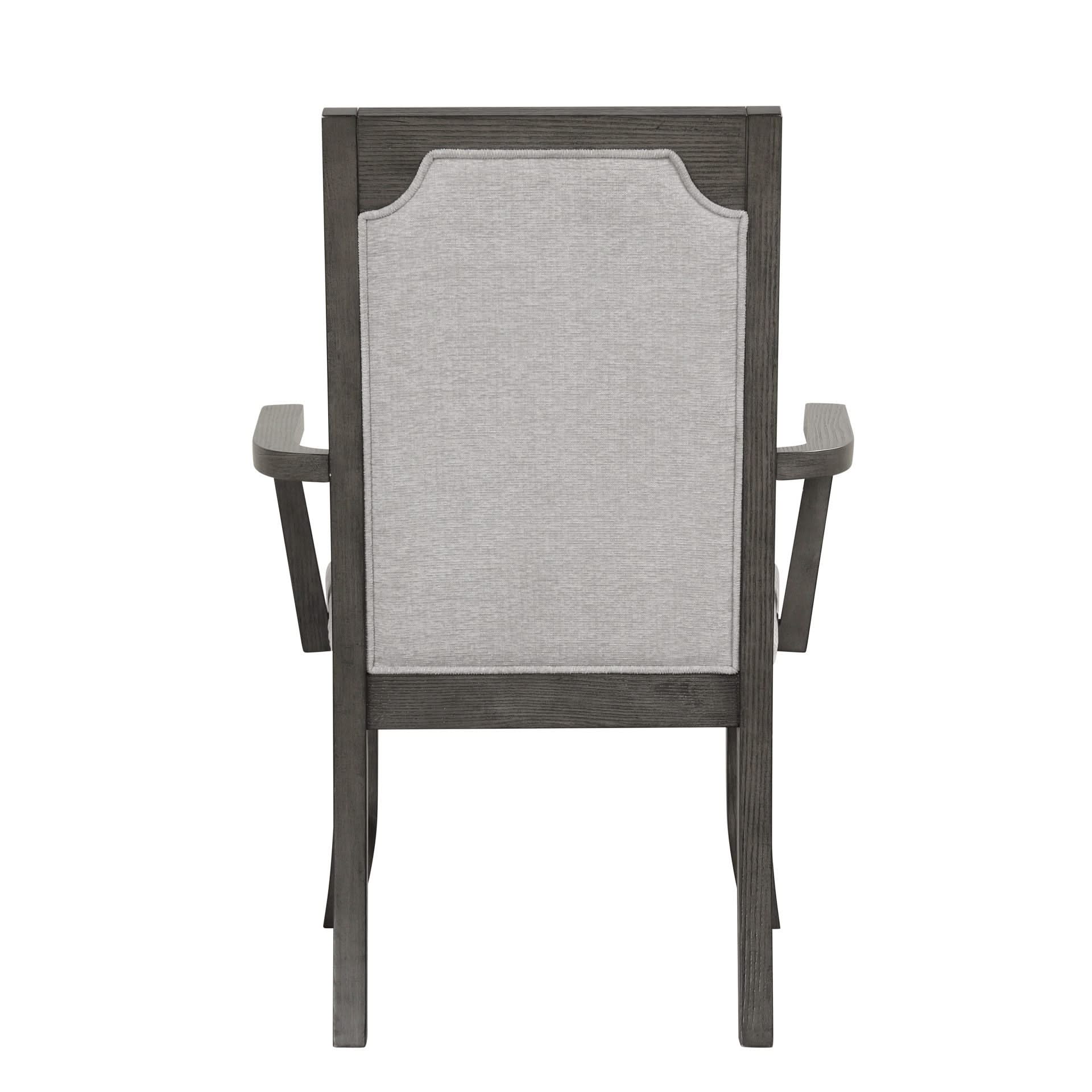 Lisbon - Dining Arm Chair (Set of 2) - Gray - Image 3