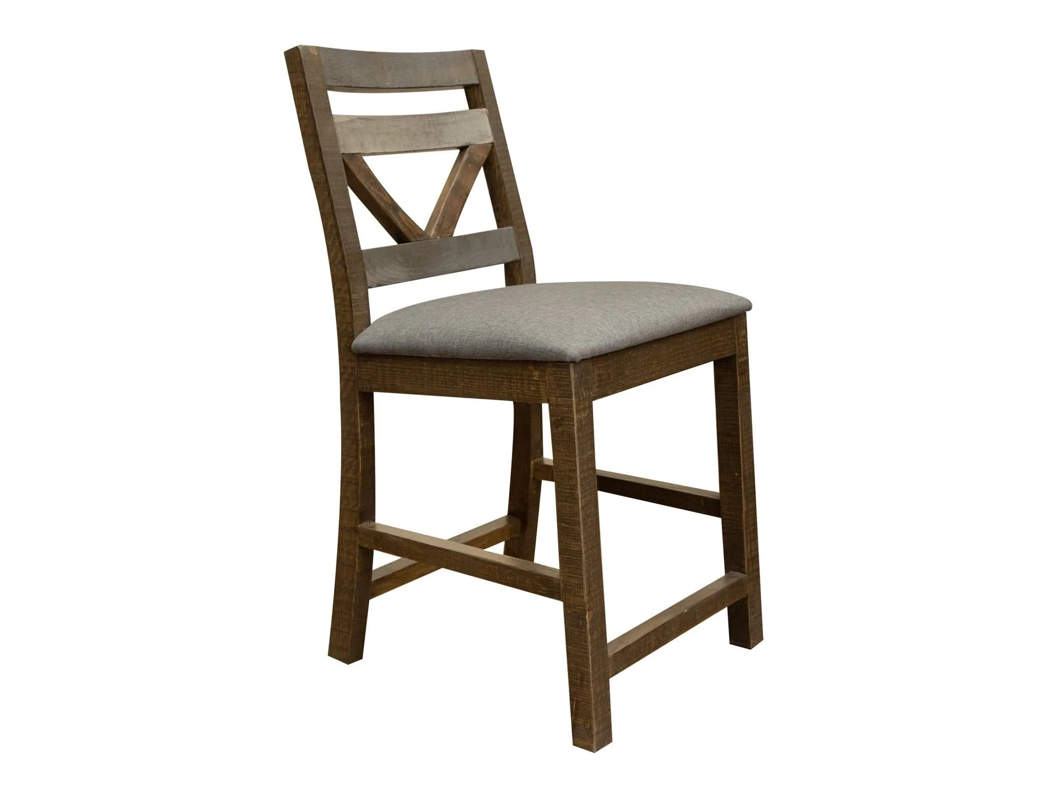 Loft - 24” Barstool (Set of 2) - Two Tone Gray / Brown - Image 3