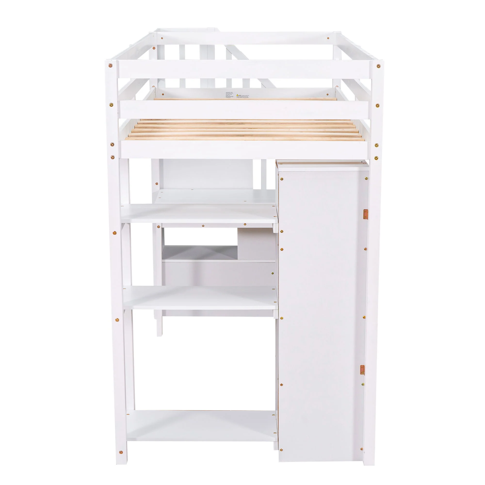 Loft Bed With Storage Drawers, Desk And Stairs With Shelves - Image 6