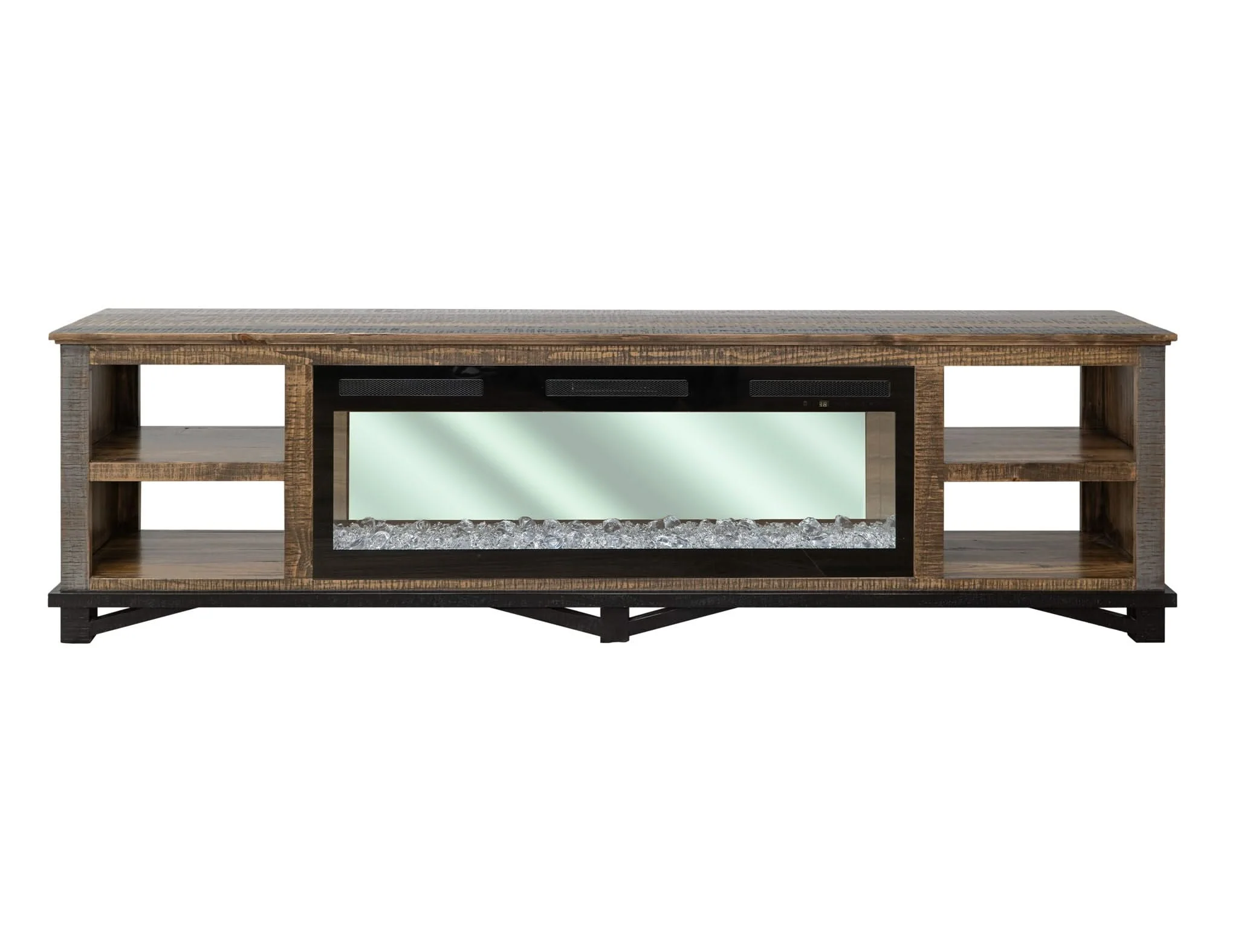 Loft - Electric Fireplace - Two Tone Gray / Brown - Image 2