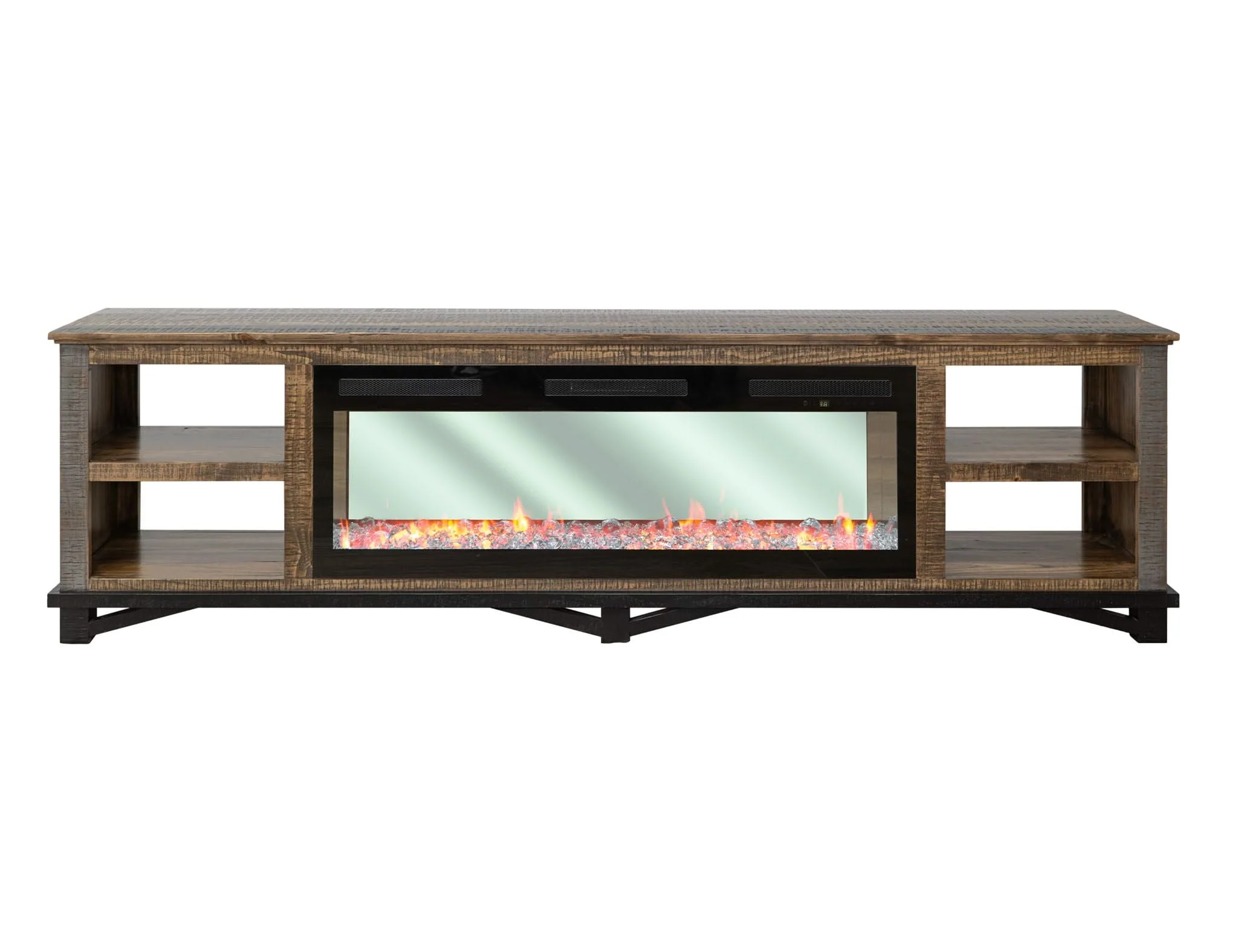 Loft - Electric Fireplace - Two Tone Gray / Brown - Image 3