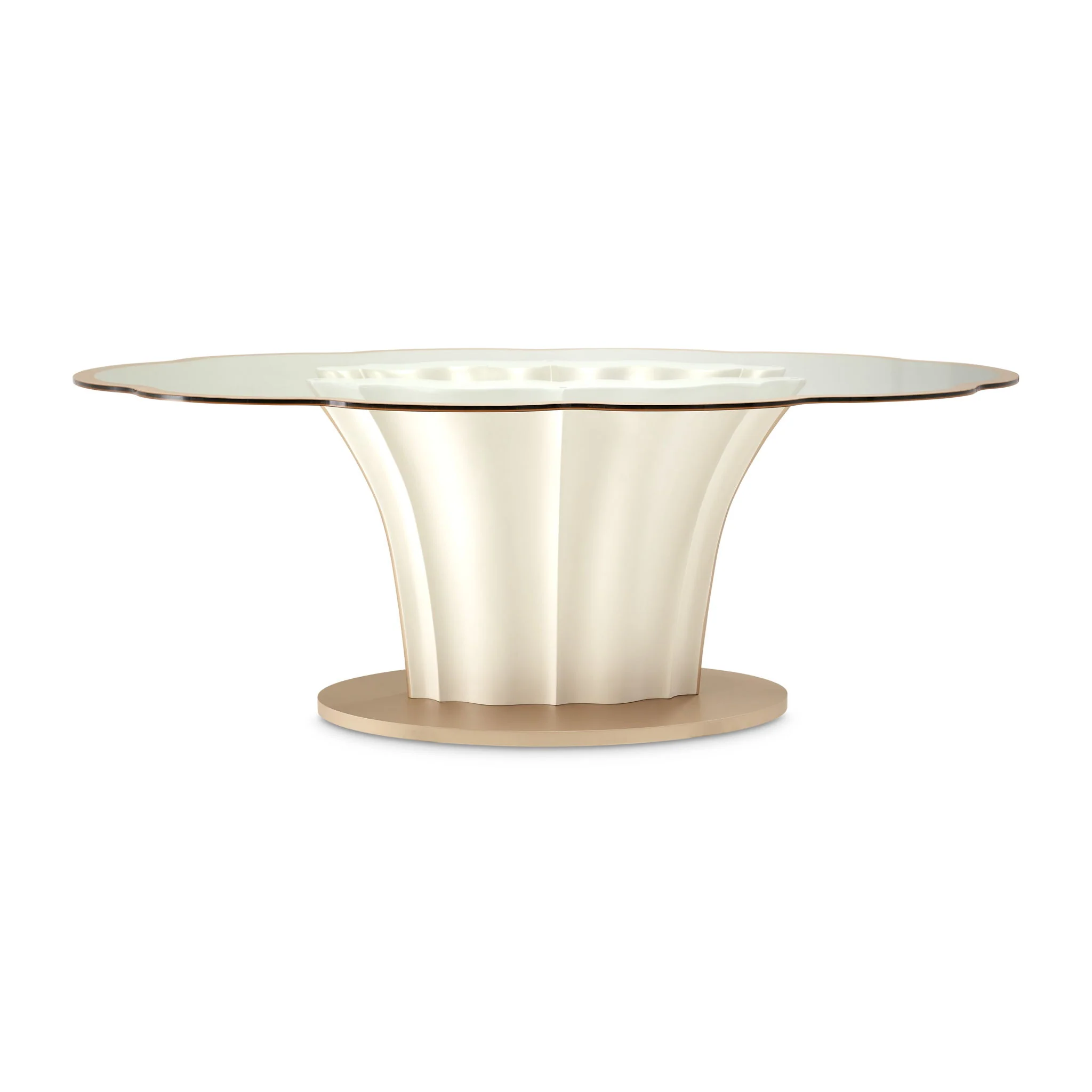 London Place - Entry Table - Creamy Pearl - Image 4