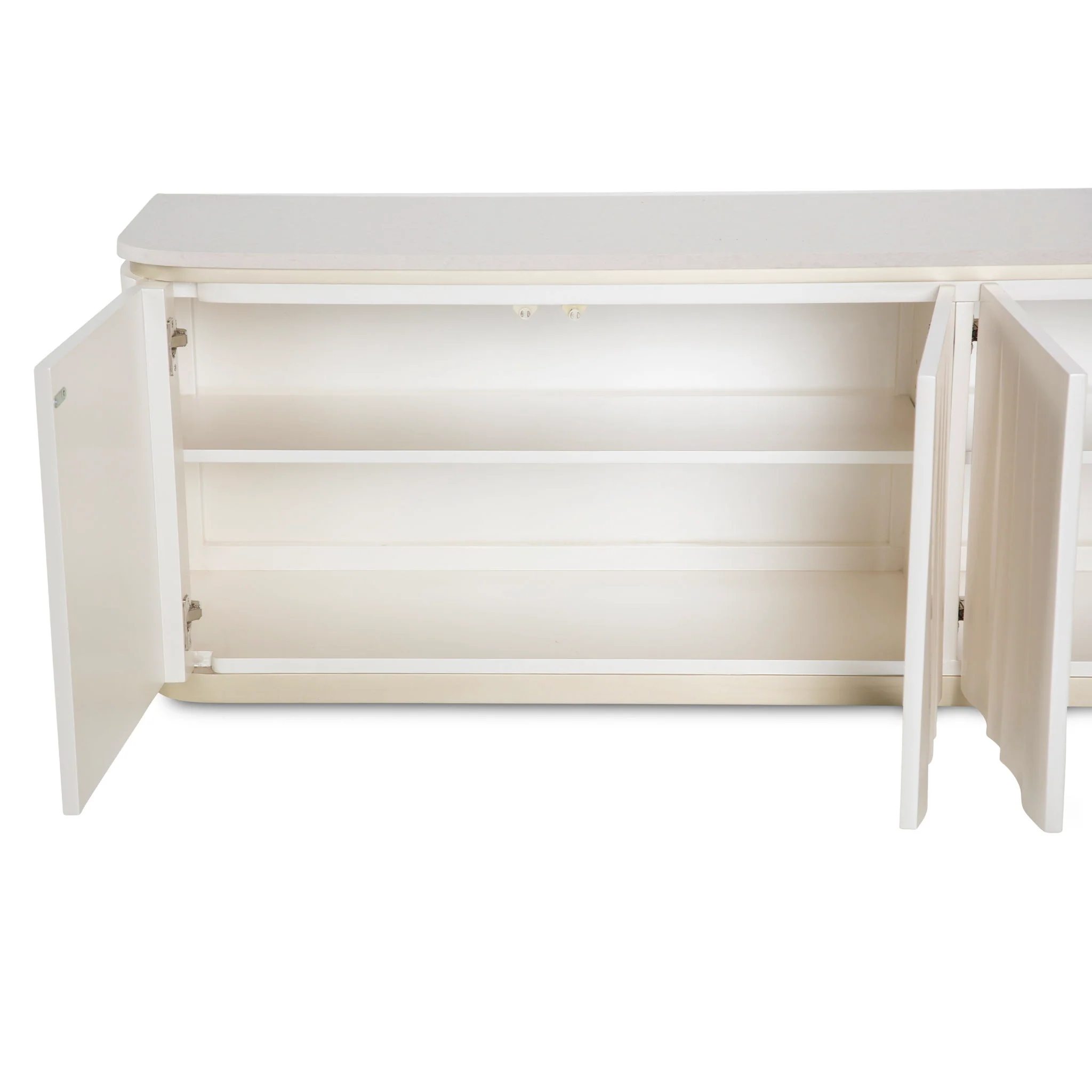 London Place - Media Cabinet - Creamy Pearl - Image 2