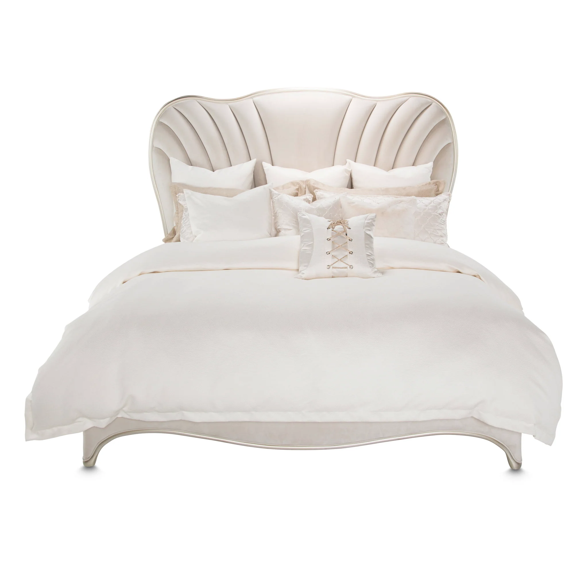 London Place - Velvet Panel Bed - Image 2