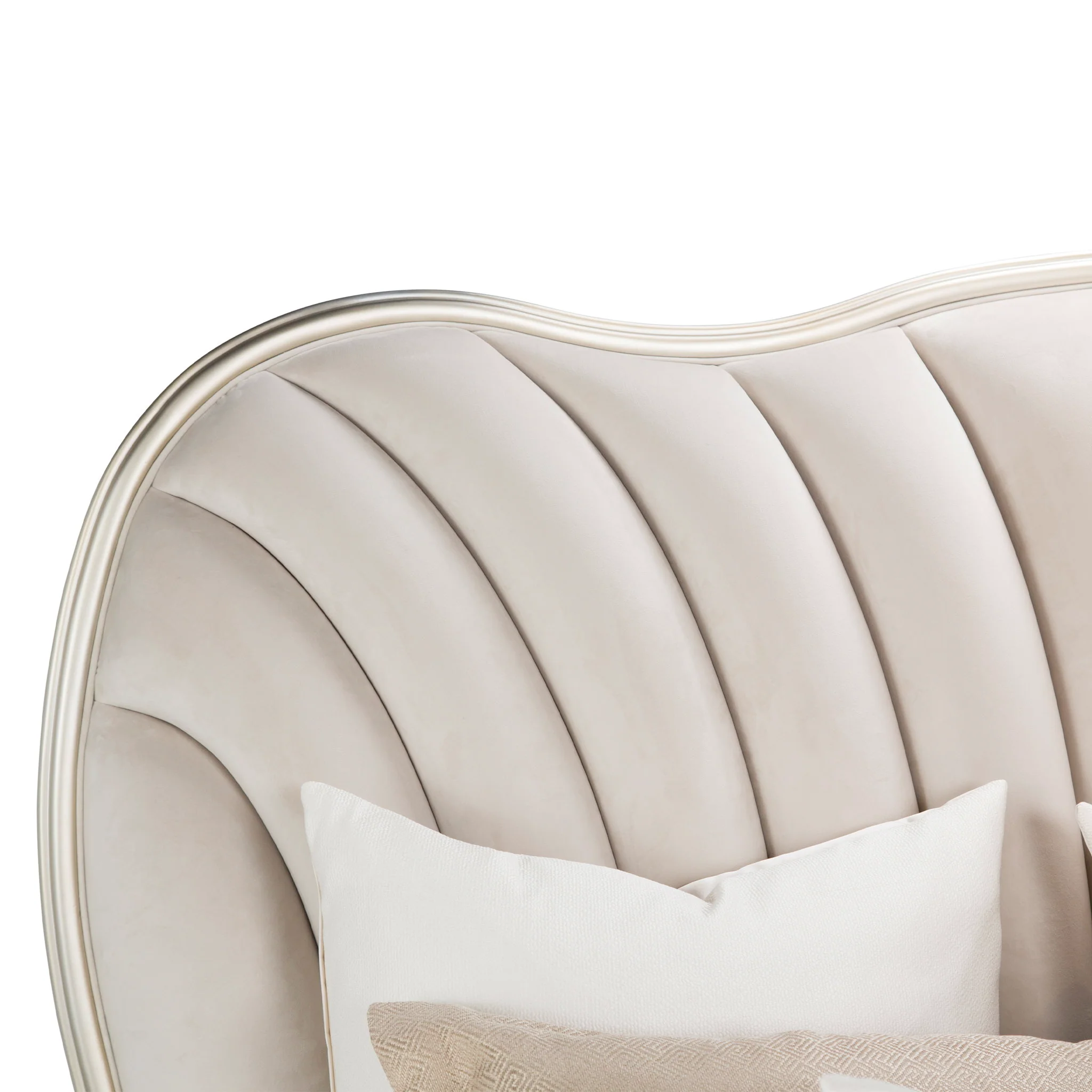 London Place - Velvet Panel Bed - Image 3
