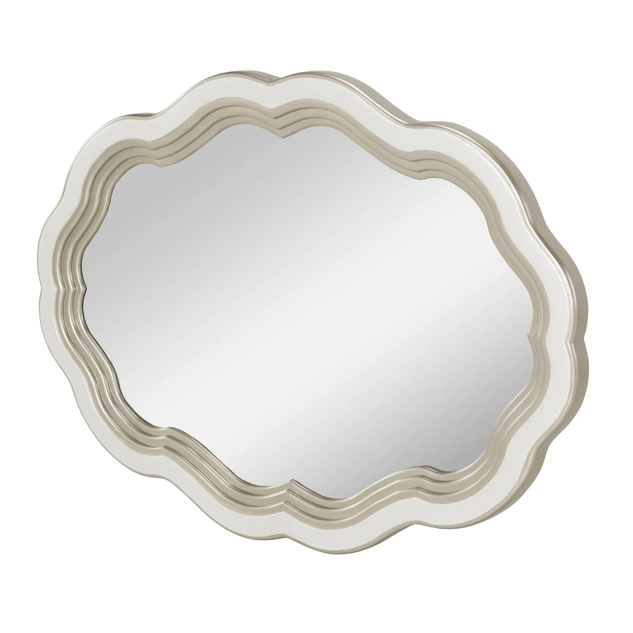 London Place - Wall Mirror - Creamy Pearl