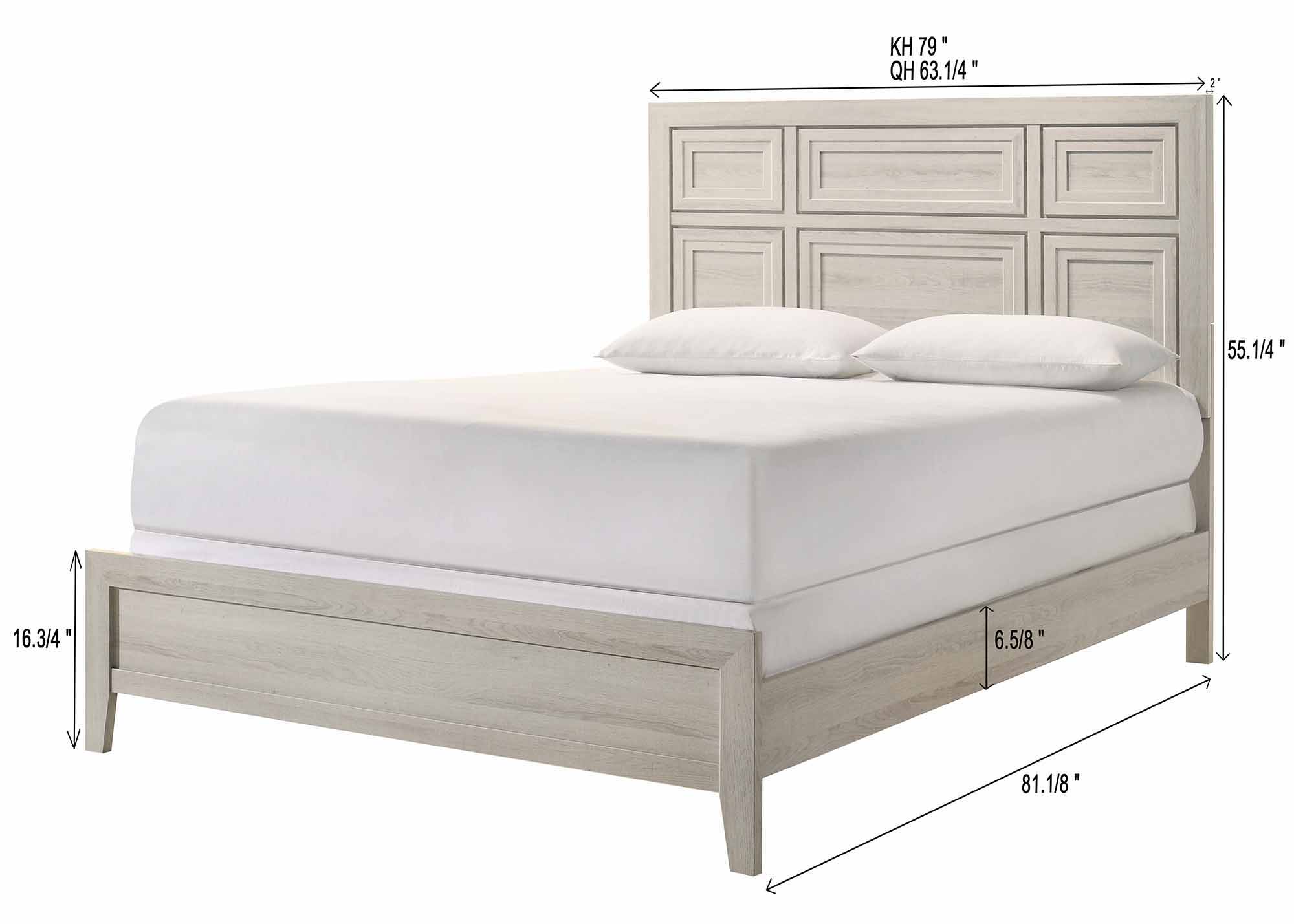 Lorraine - King Bed - Antique White - Image 4