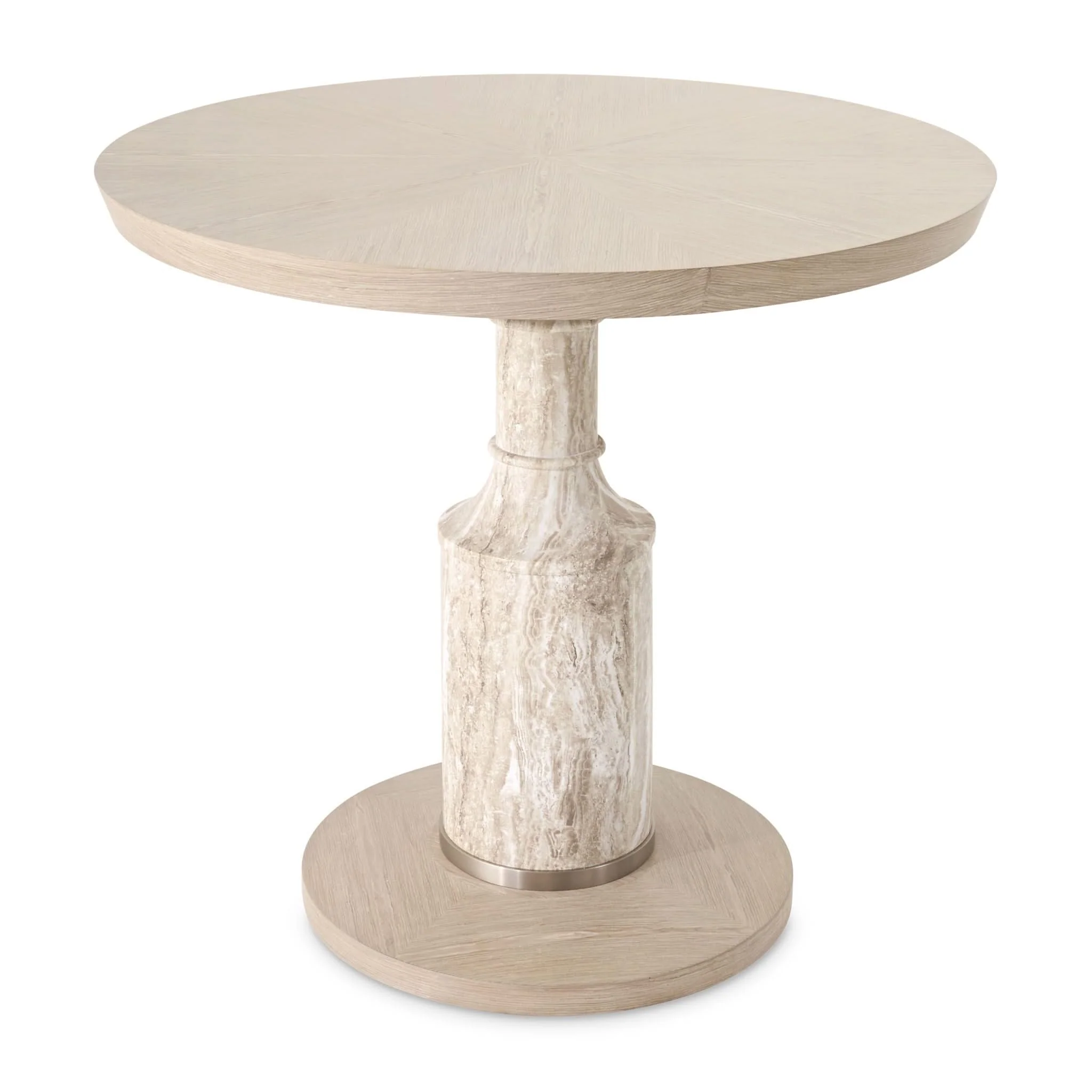 Lotus Bay - 40" Round Gathering Table - Sand - Image 2