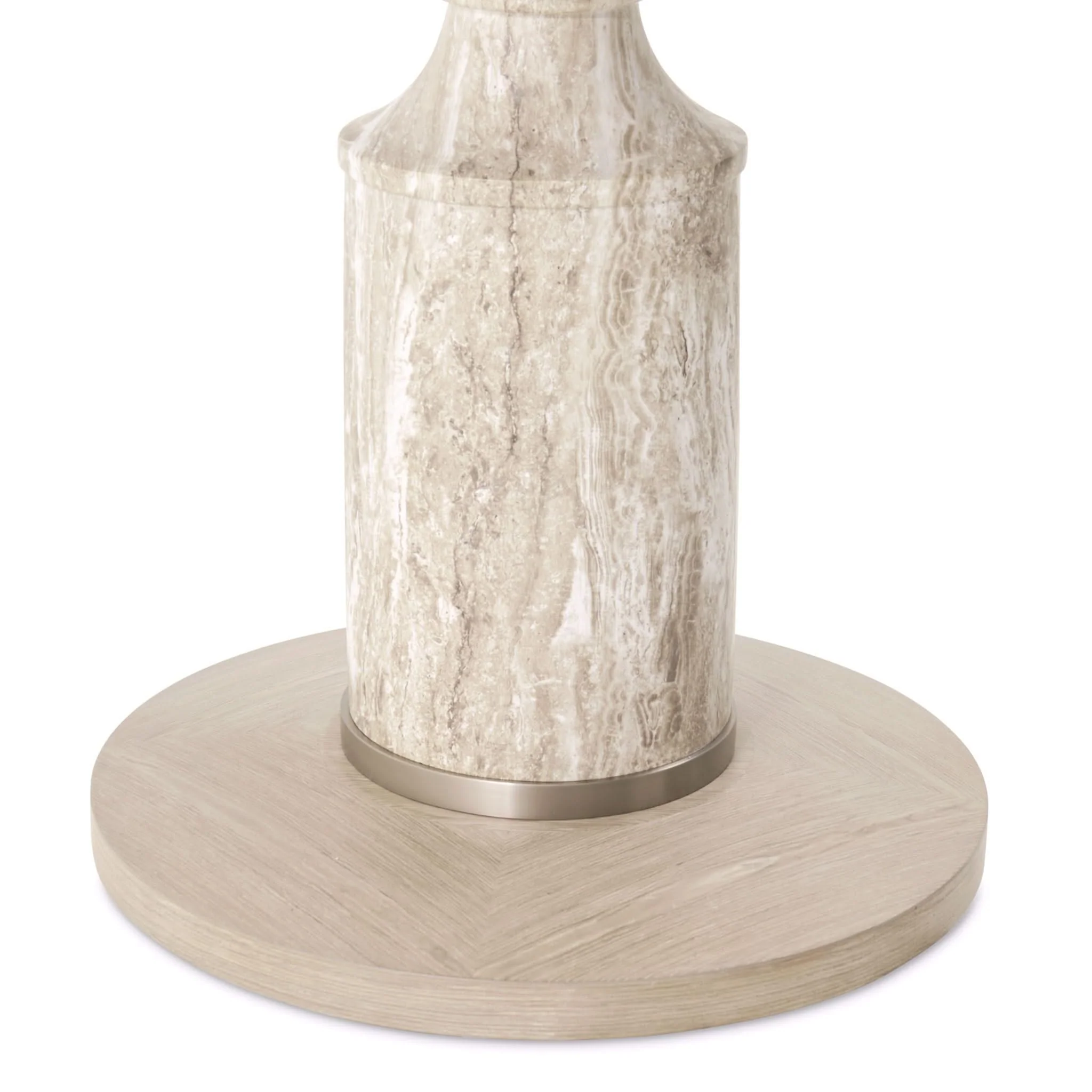 Lotus Bay - 40" Round Gathering Table - Sand - Image 3