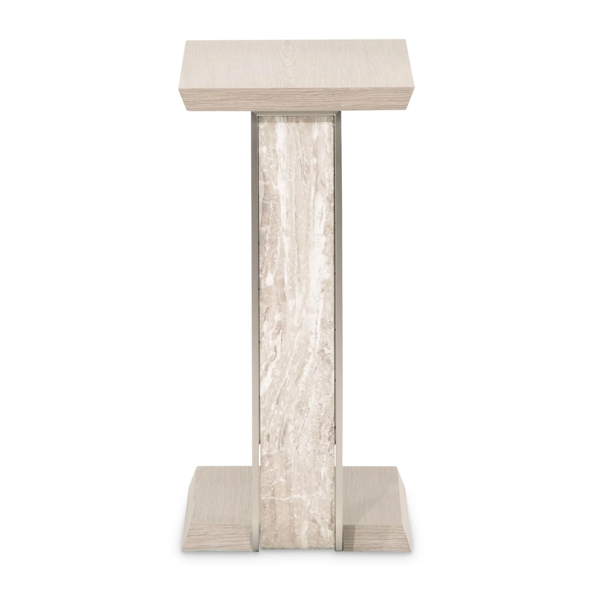 Lotus Bay - C-Shaped Accent Table - Sand - Image 2