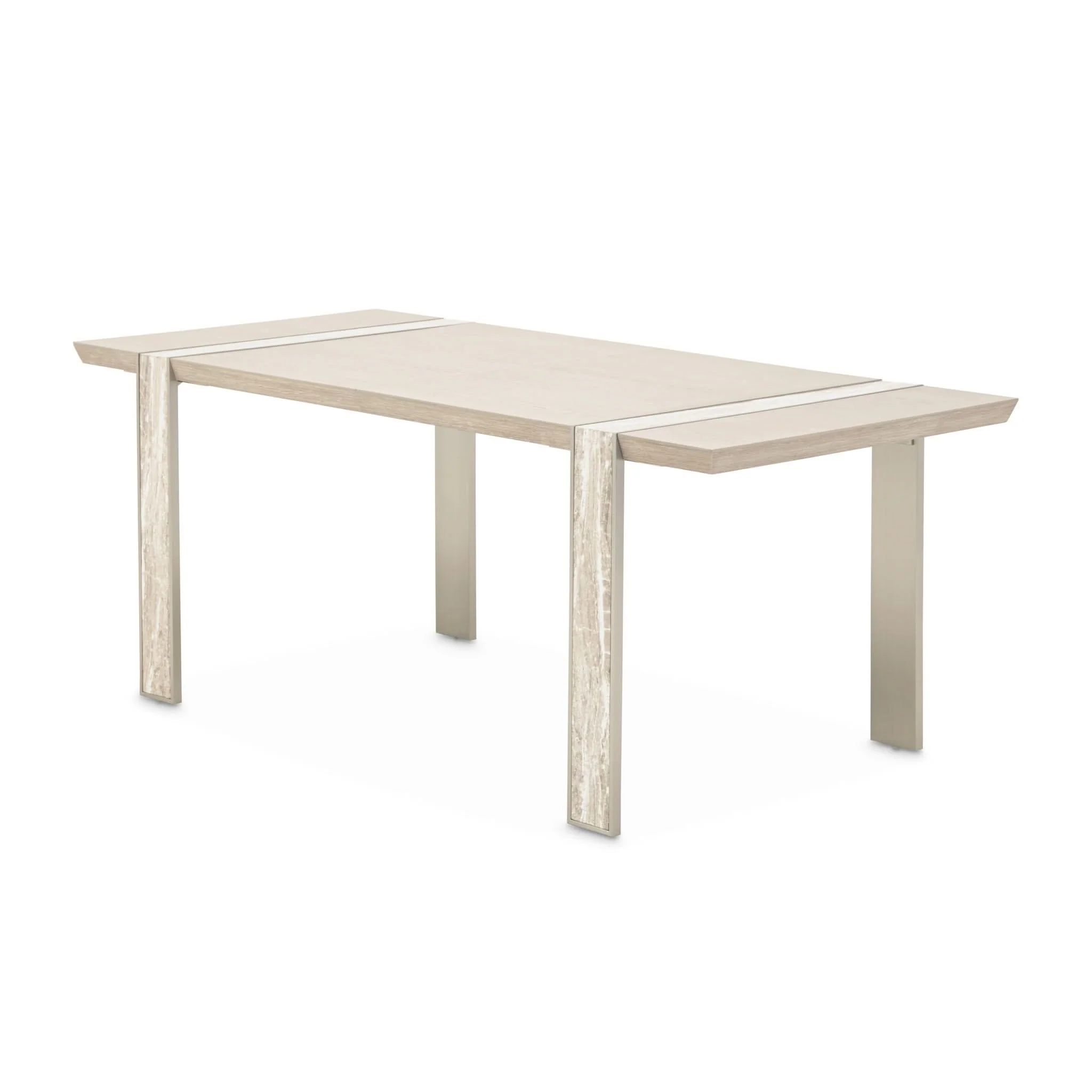 Lotus Bay - Narrow Rectangular Dining Table - Sand - Image 2