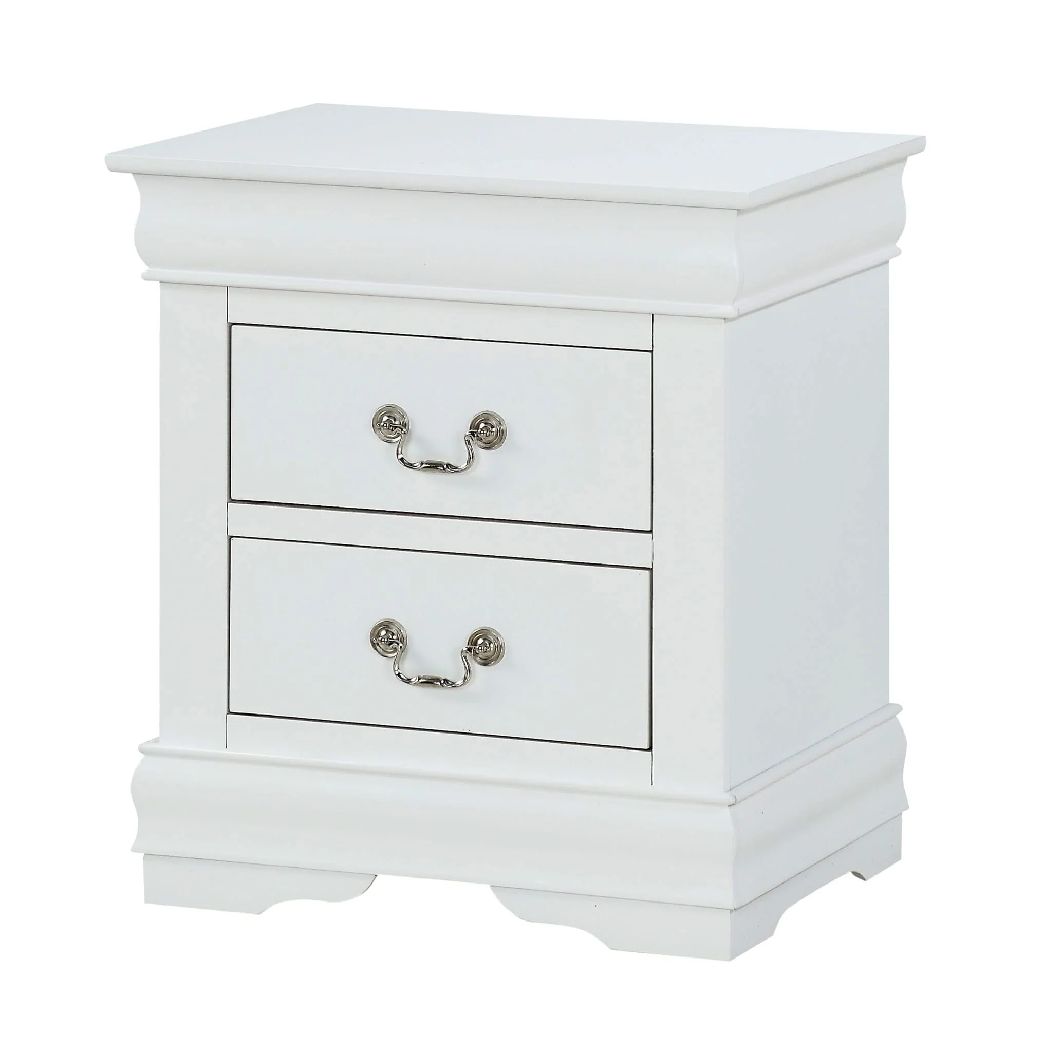 Louis Philip - Full 4 Piece Bedroom Set - White - Image 4