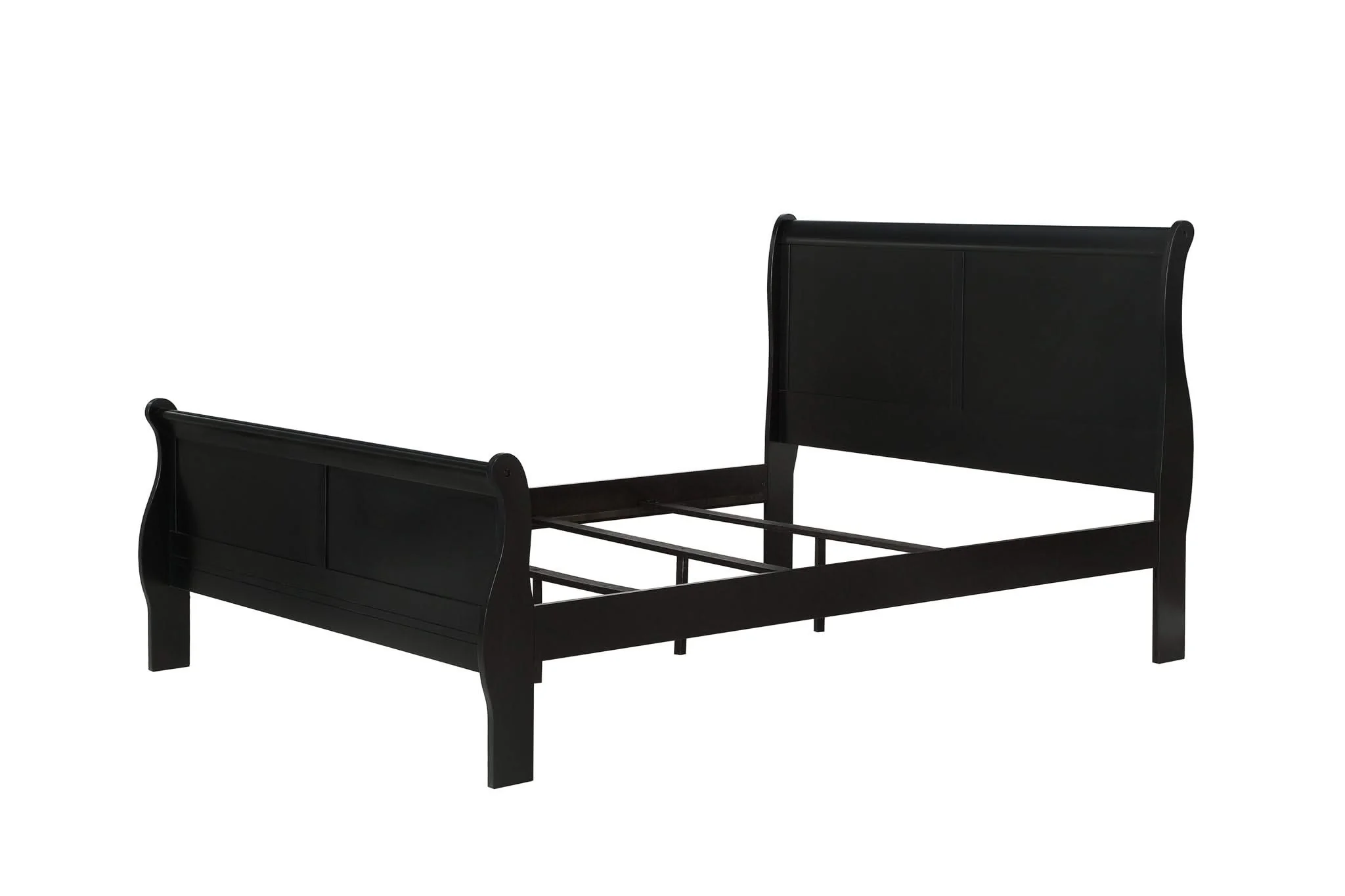 Louis Philip - Full 5 Piece Bedroom Set - Black - Image 2