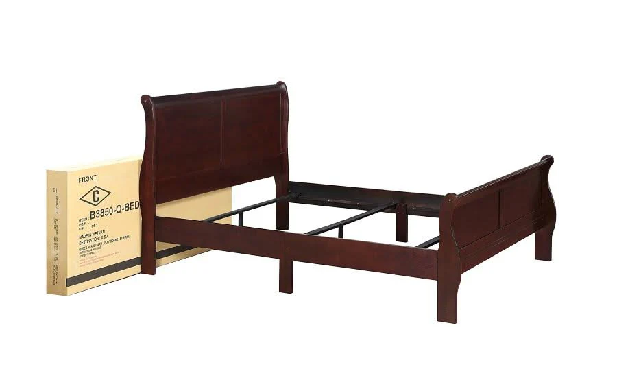 Louis Philip - Full 5 Piece Bedroom Set - Cherry - Image 4