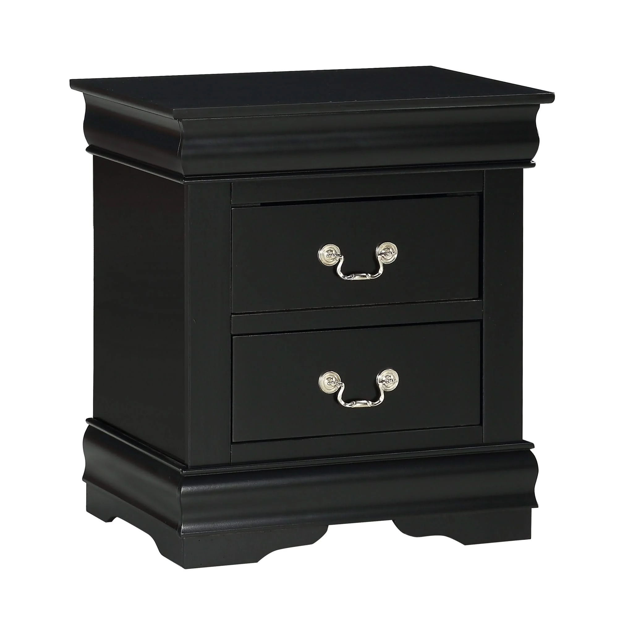 Louis Philip - Queen 4 Piece Bedroom Set - Black - Image 2