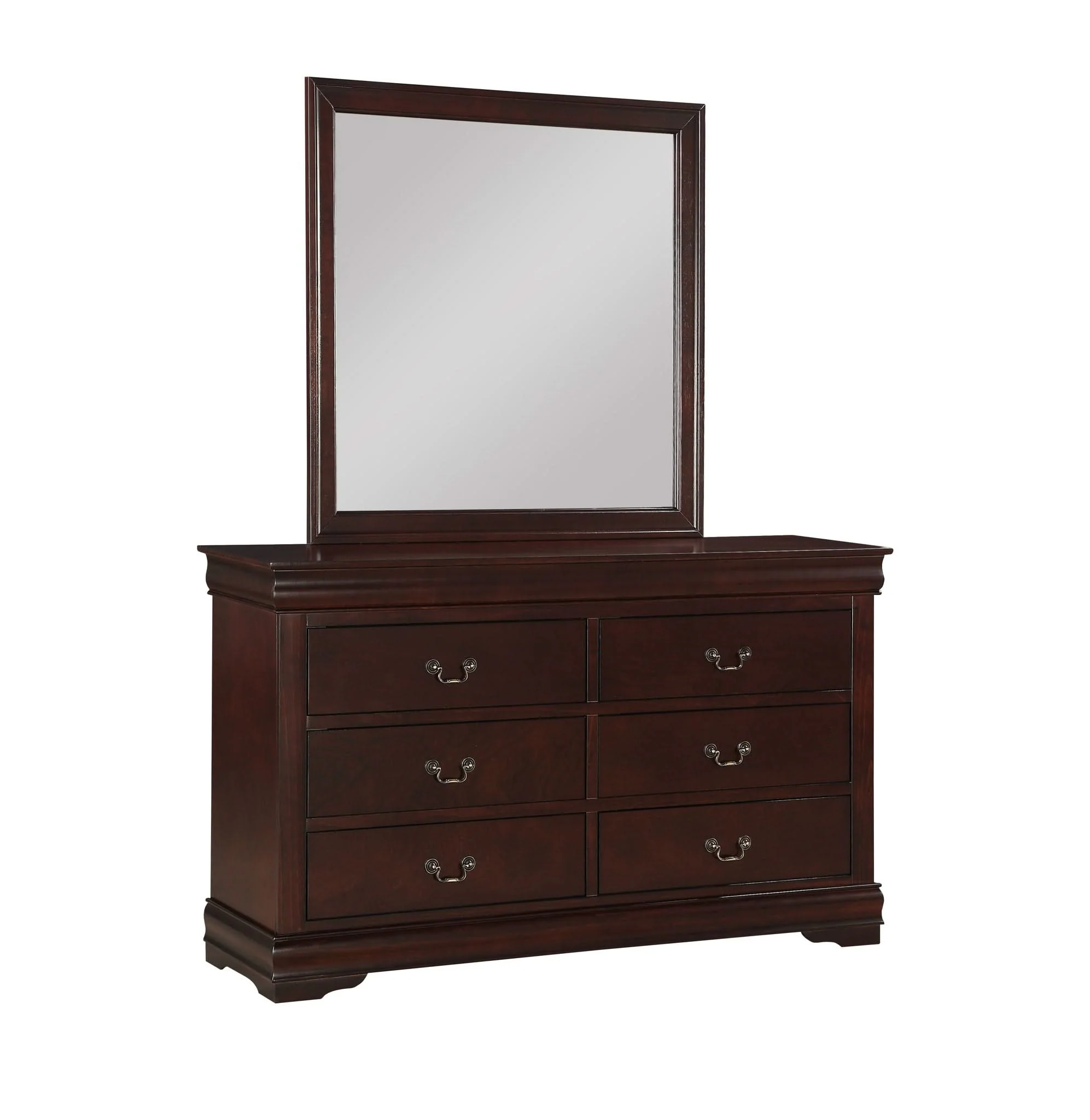 Louis Philip - Twin 4 Piece Bedroom Set - Cherry - Image 3