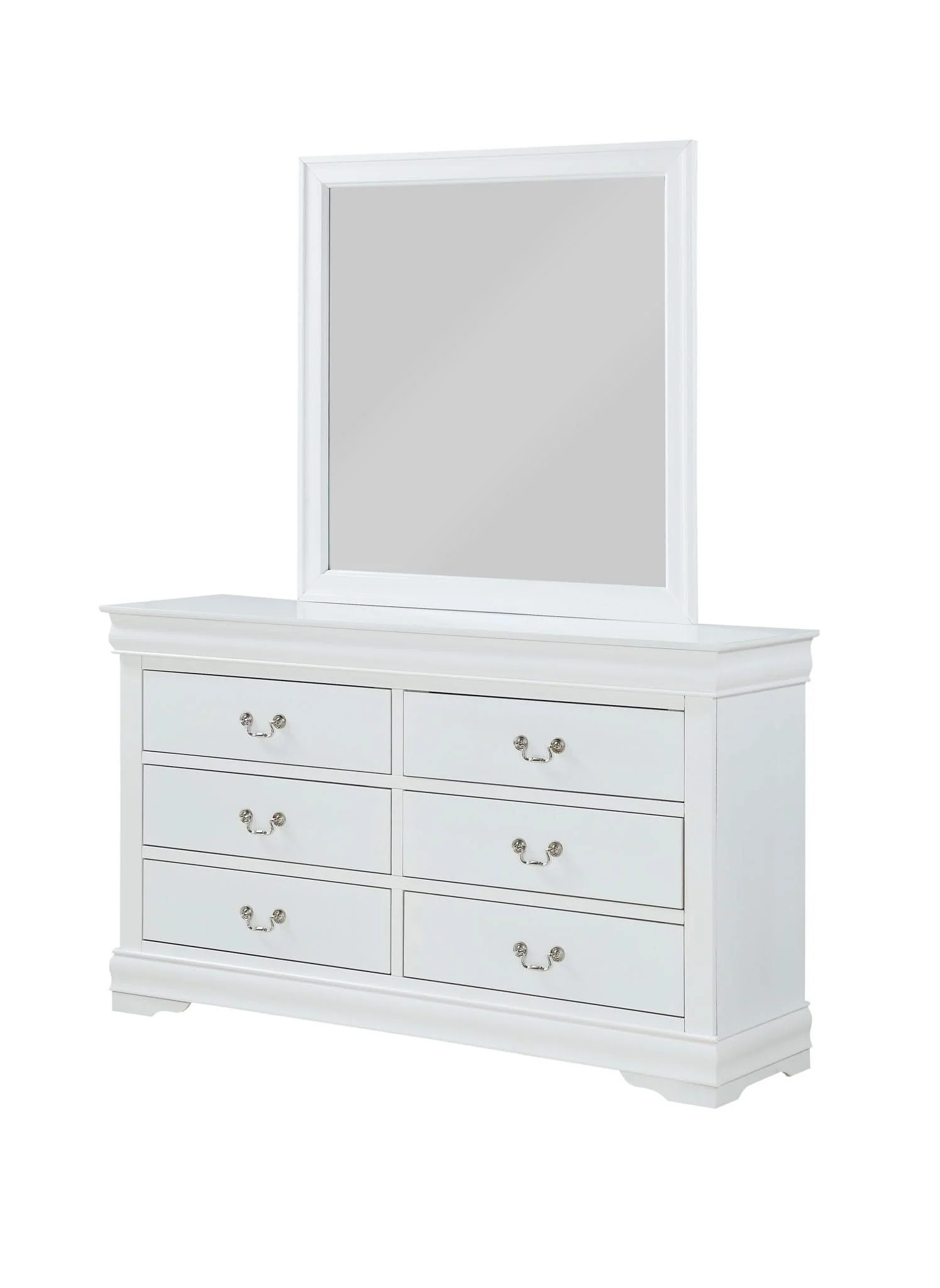 Louis Philip - Twin 4 Piece Bedroom Set - White - Image 3