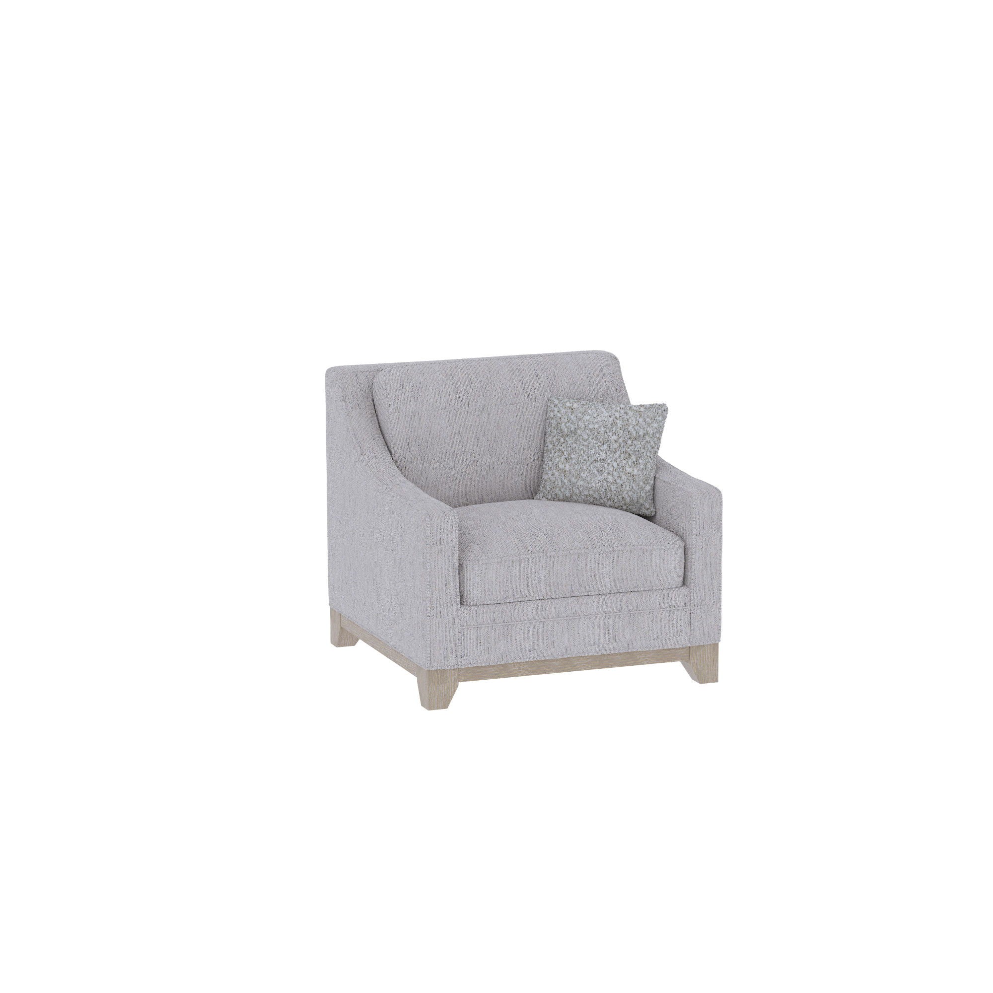 Lounge Chair With Casual Accent - Gray - Image 4