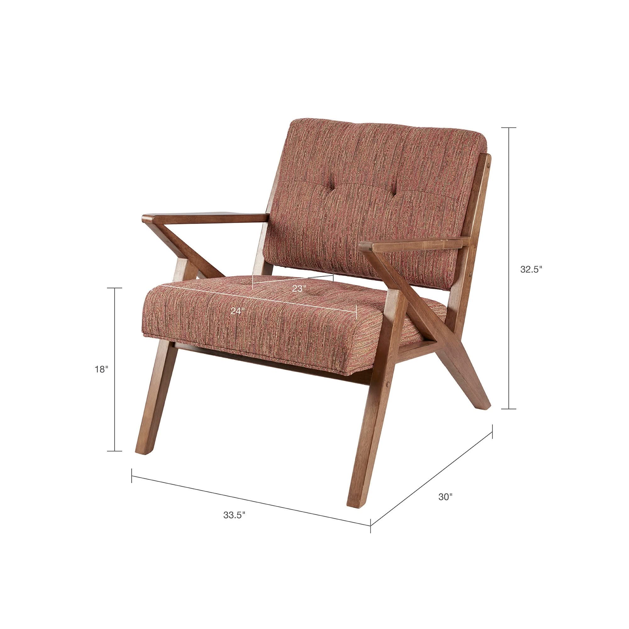 Lounge Chair With Tufted Upholstery And Solid Frame - Image 10