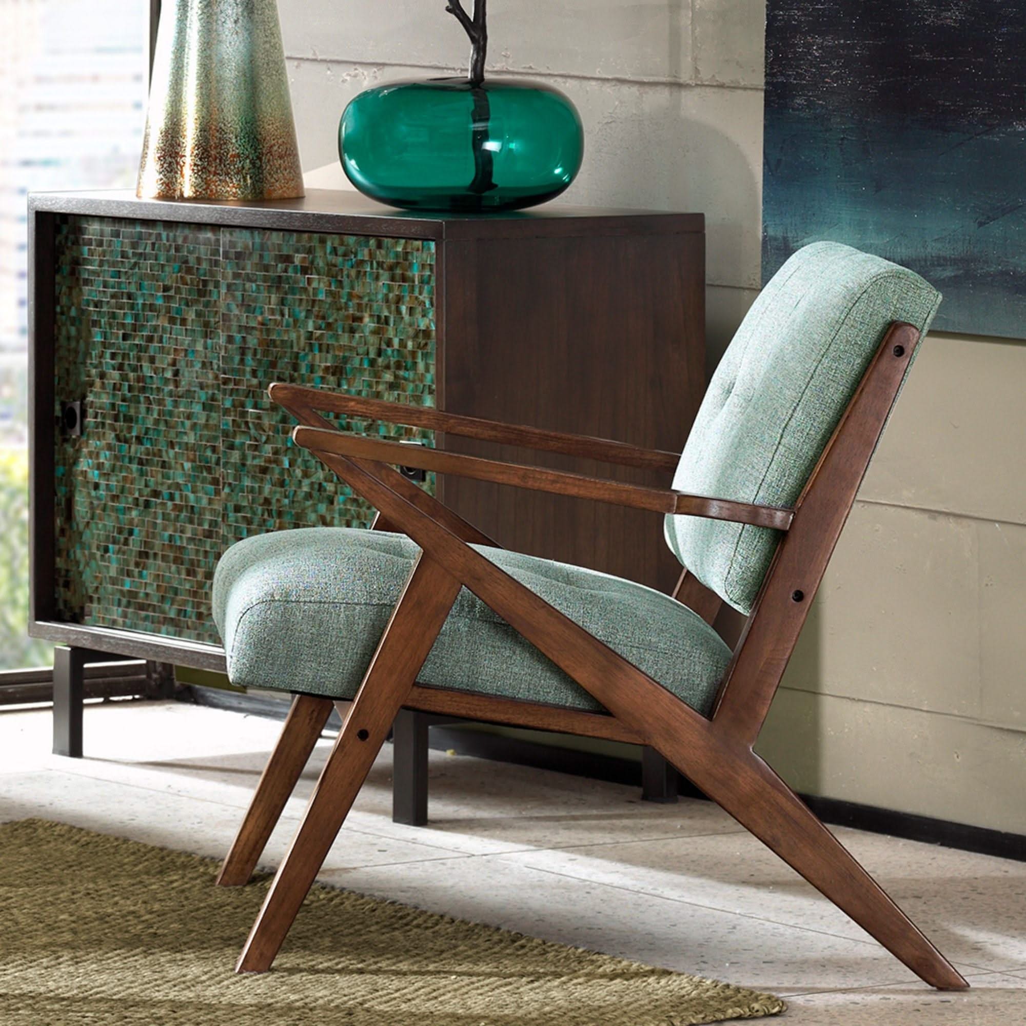 Lounge Chair With Tufted Upholstery And Solid Frame - Image 11