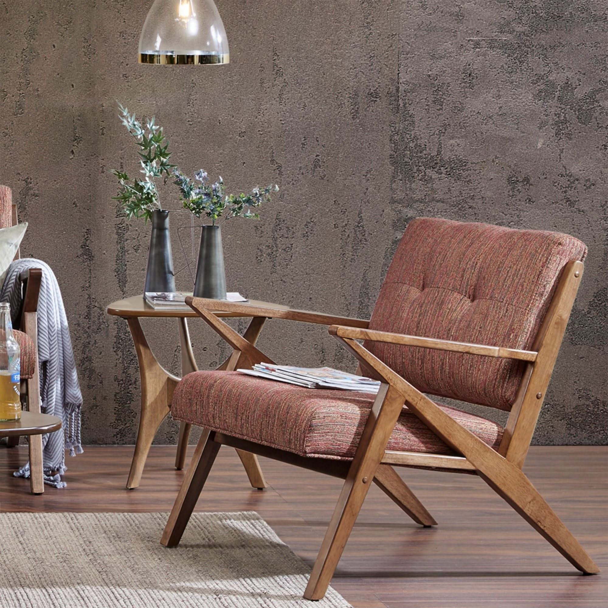 Lounge Chair With Tufted Upholstery And Solid Frame - Image 6