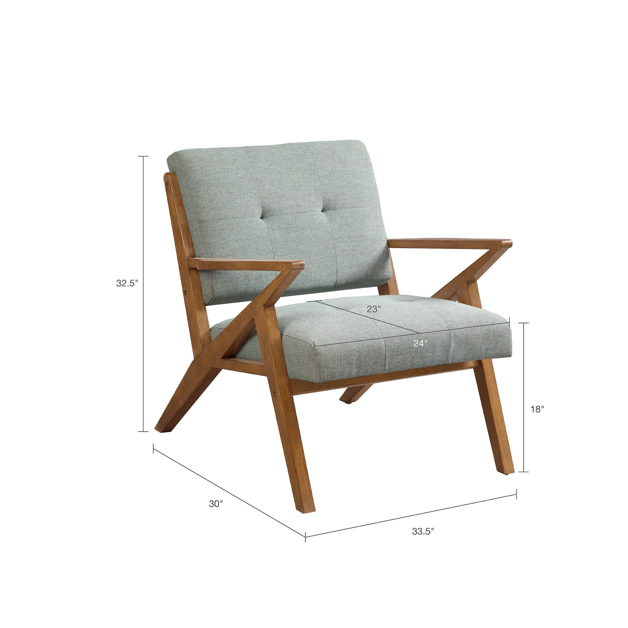 Lounge Chair With Tufted Upholstery And Solid Frame - Image 7