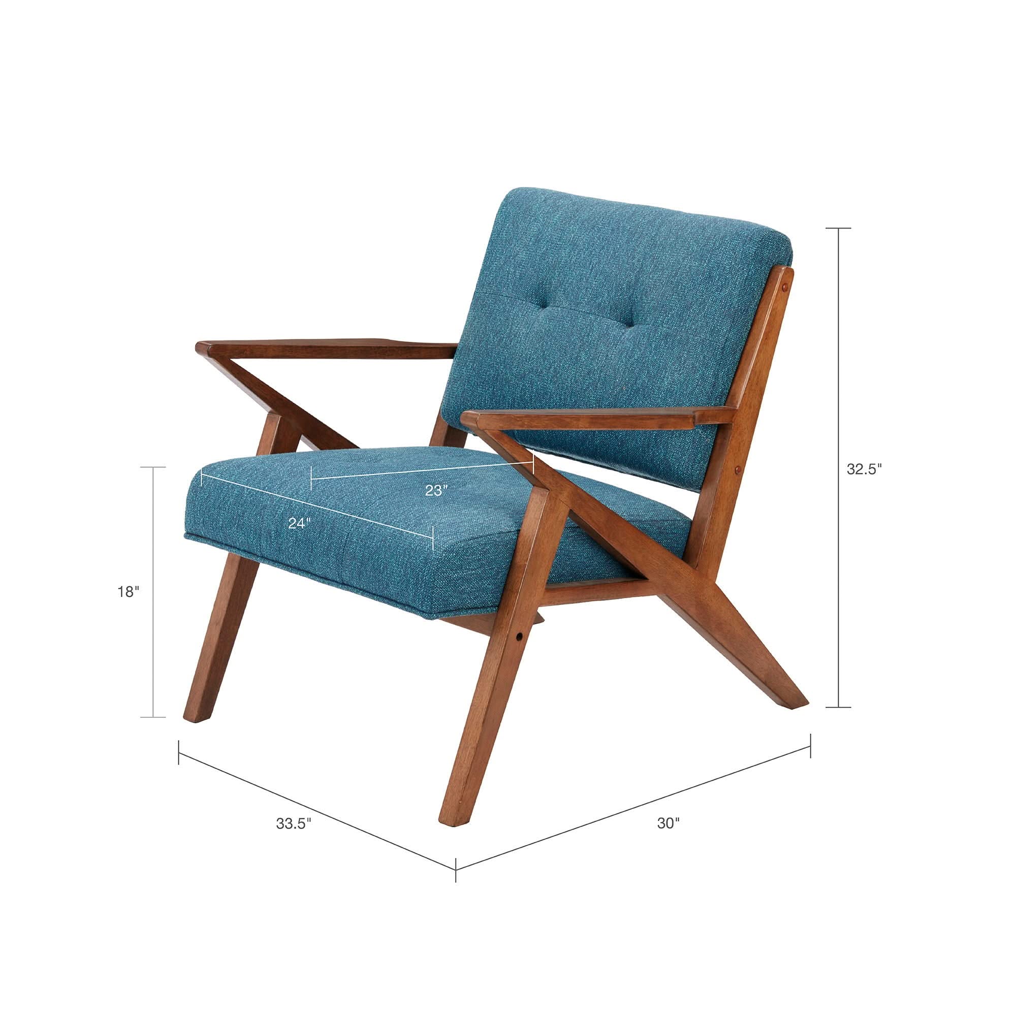 Lounge Chair With Tufted Upholstery And Solid Frame - Image 9