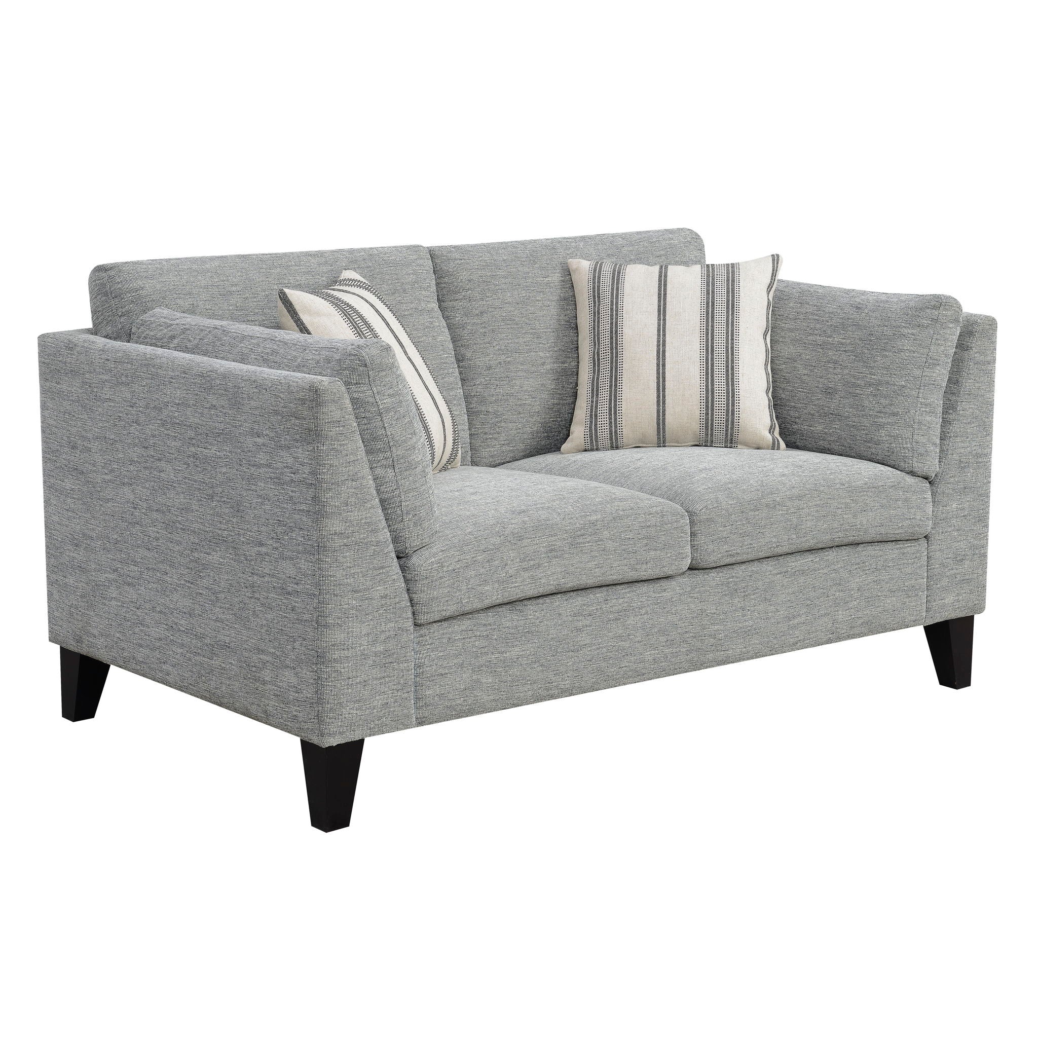 Loveseat Sofa With Upholstery - Gray - Image 4