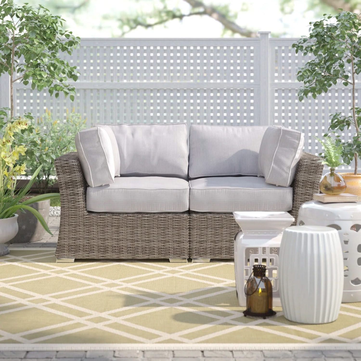 Loveseat With Cushions - Image 6