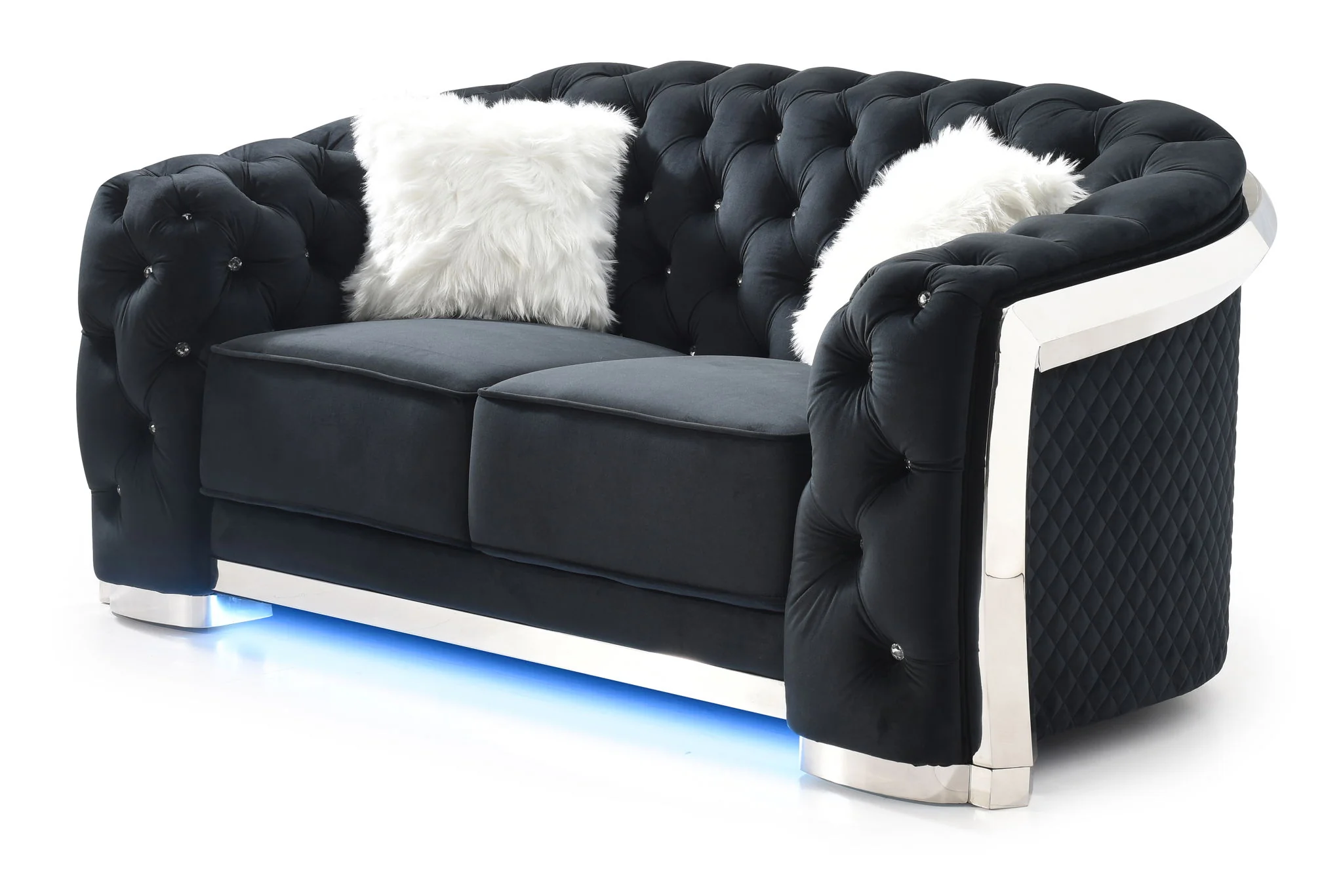 Loveseat With Flared Arms - Image 5