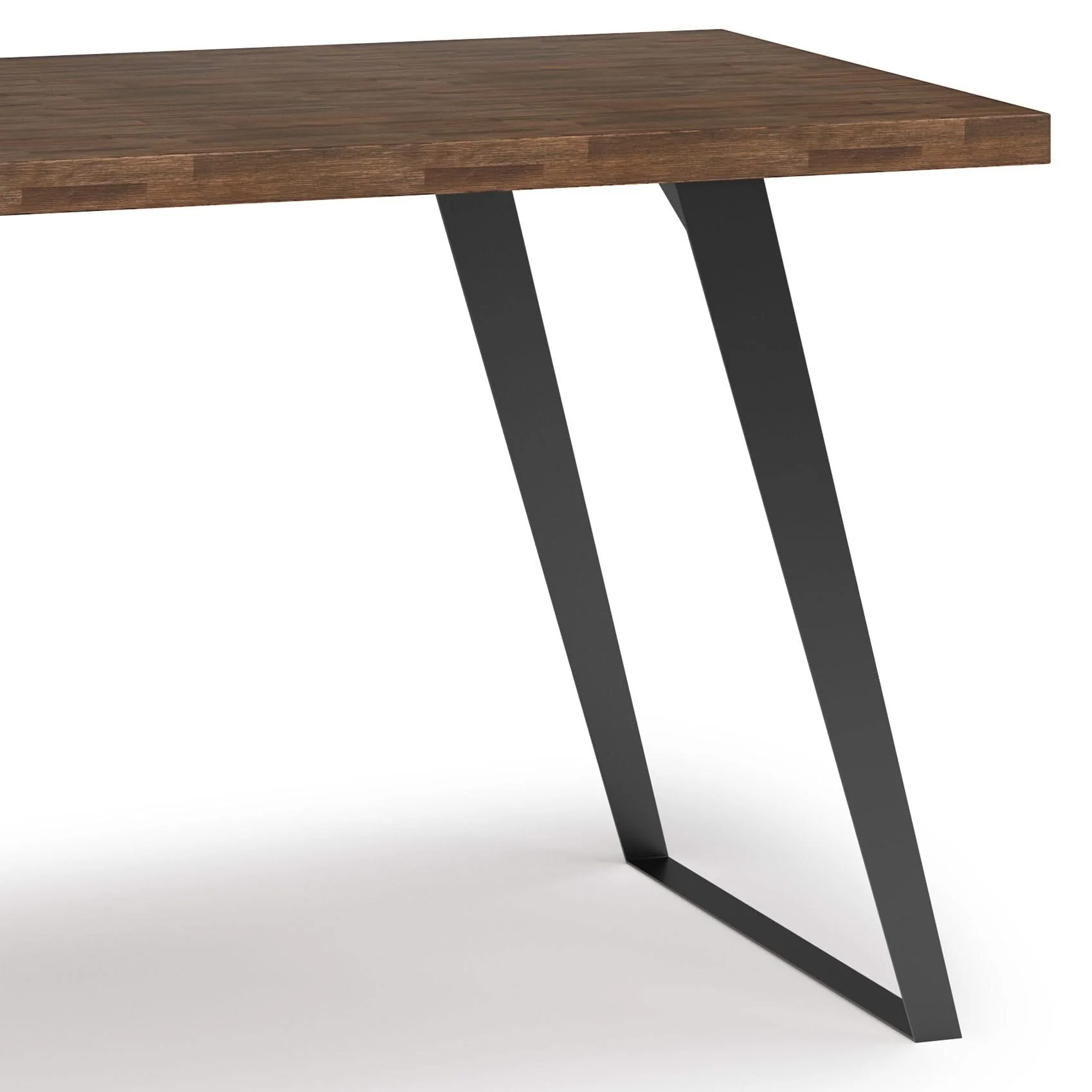 Lowry - Flat Top Desk - Rustic Natural Aged Brown - Image 3