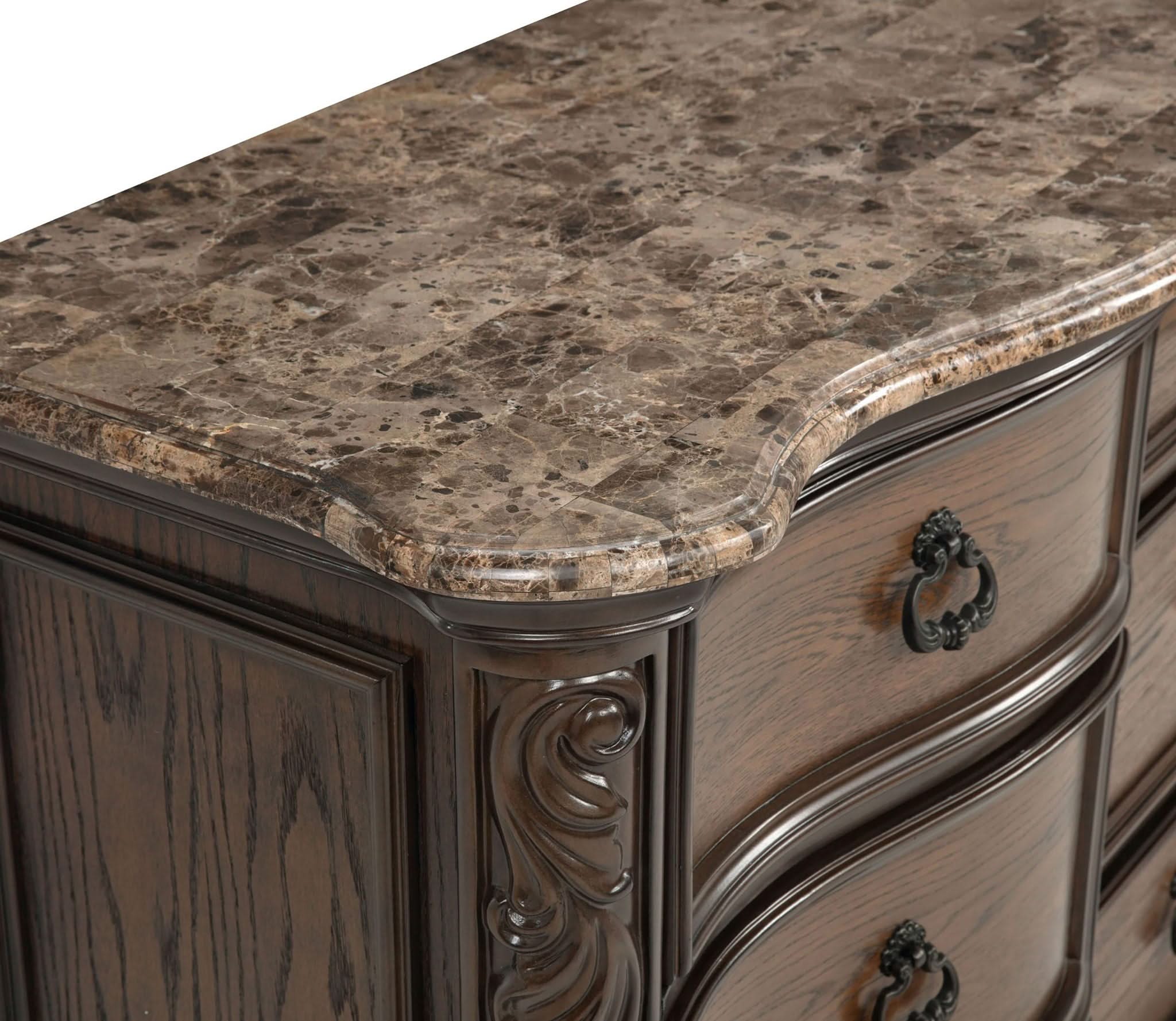 Ludwig - Dresser & Mirror- Dark Brown - Image 3