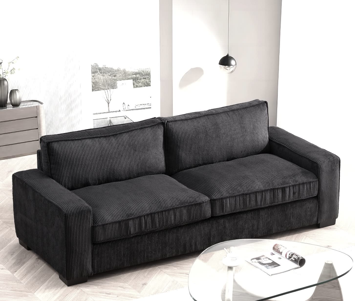 Luxe - Sofa With Sleek Design, Spacious And Comfortable 3 Seater Couch - Image 11