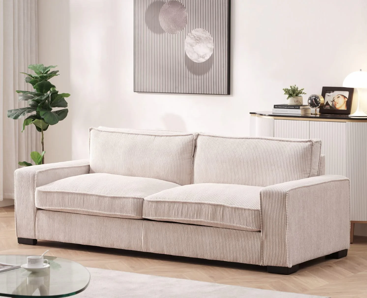 Luxe - Sofa With Sleek Design, Spacious And Comfortable 3 Seater Couch - Image 2