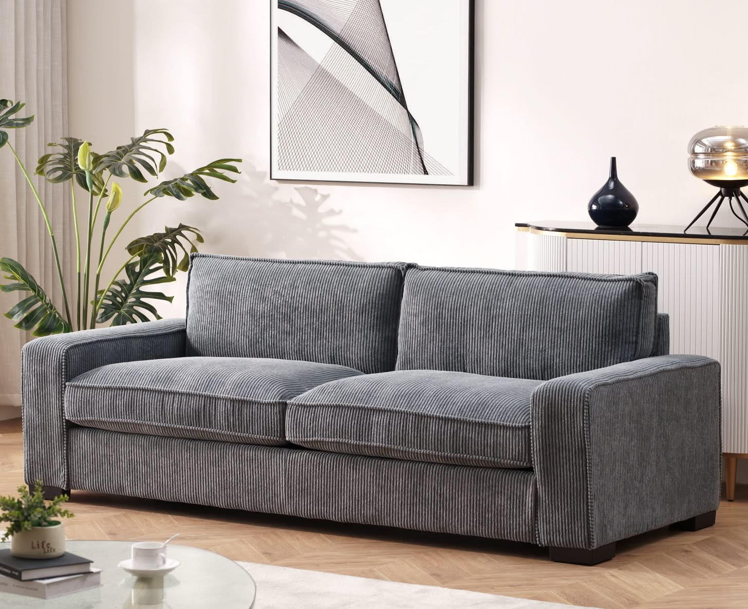 Luxe - Sofa With Sleek Design, Spacious And Comfortable 3 Seater Couch - Image 3