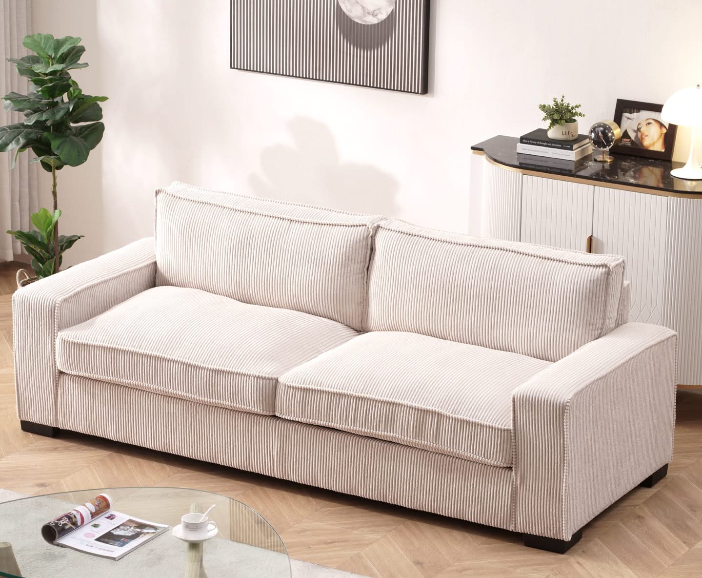 Luxe - Sofa With Sleek Design, Spacious And Comfortable 3 Seater Couch - Image 4