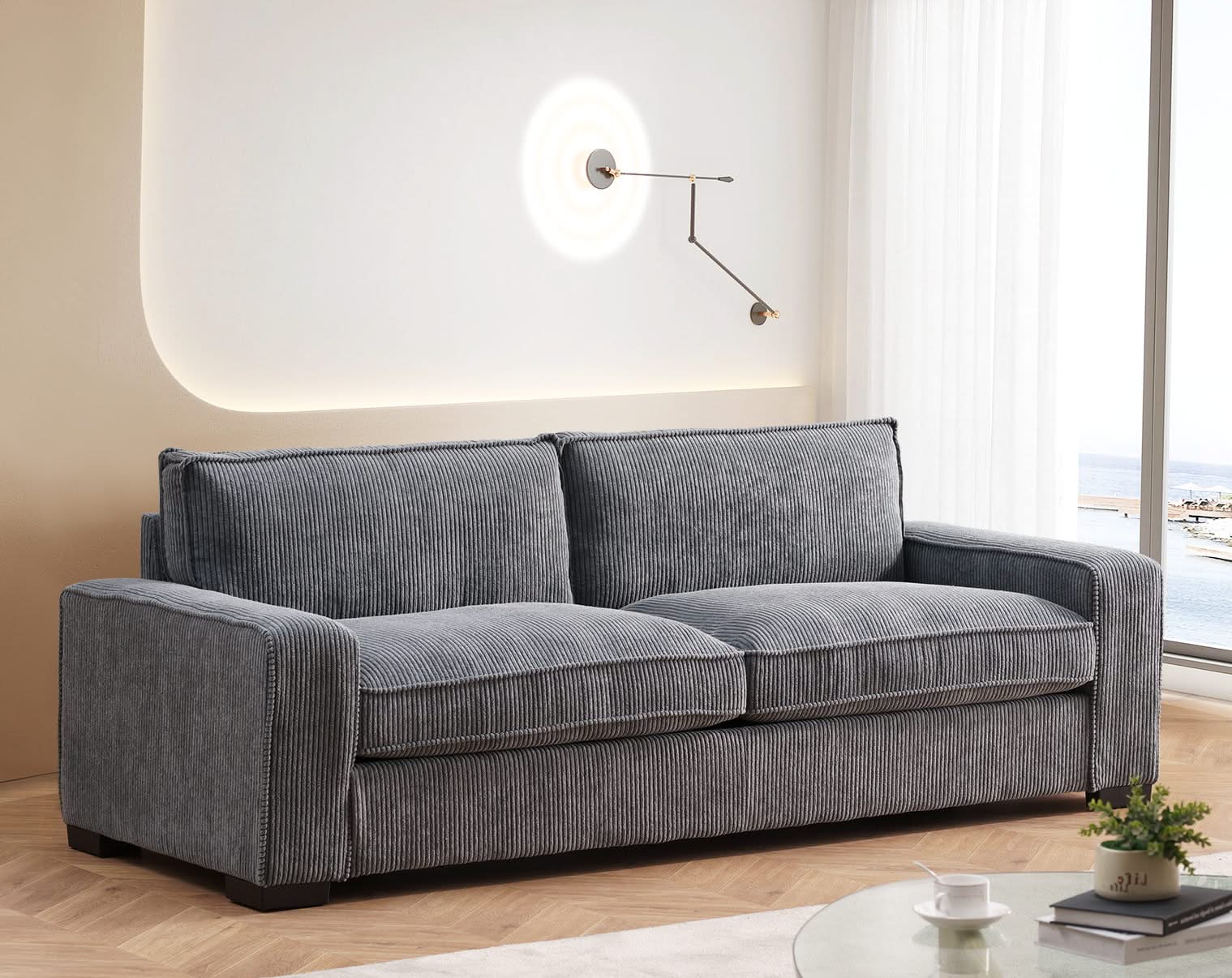 Luxe - Sofa With Sleek Design, Spacious And Comfortable 3 Seater Couch - Image 5