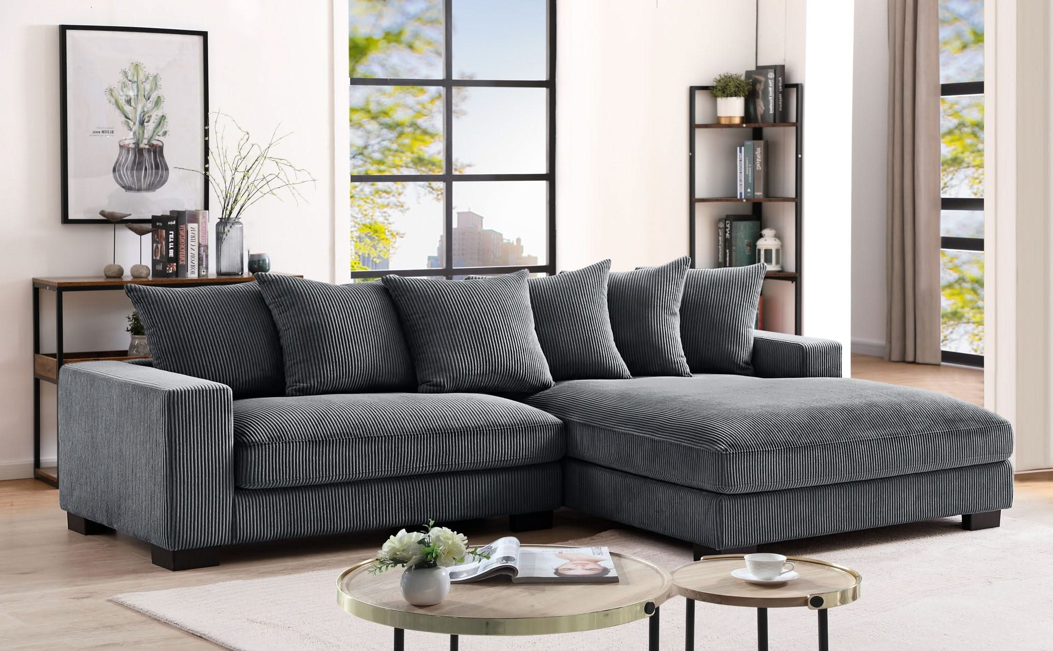 Luxe - Oversized 2 Piece Sectional Couches For Living Room, L Shaped Sofa With Chaise - Image 13